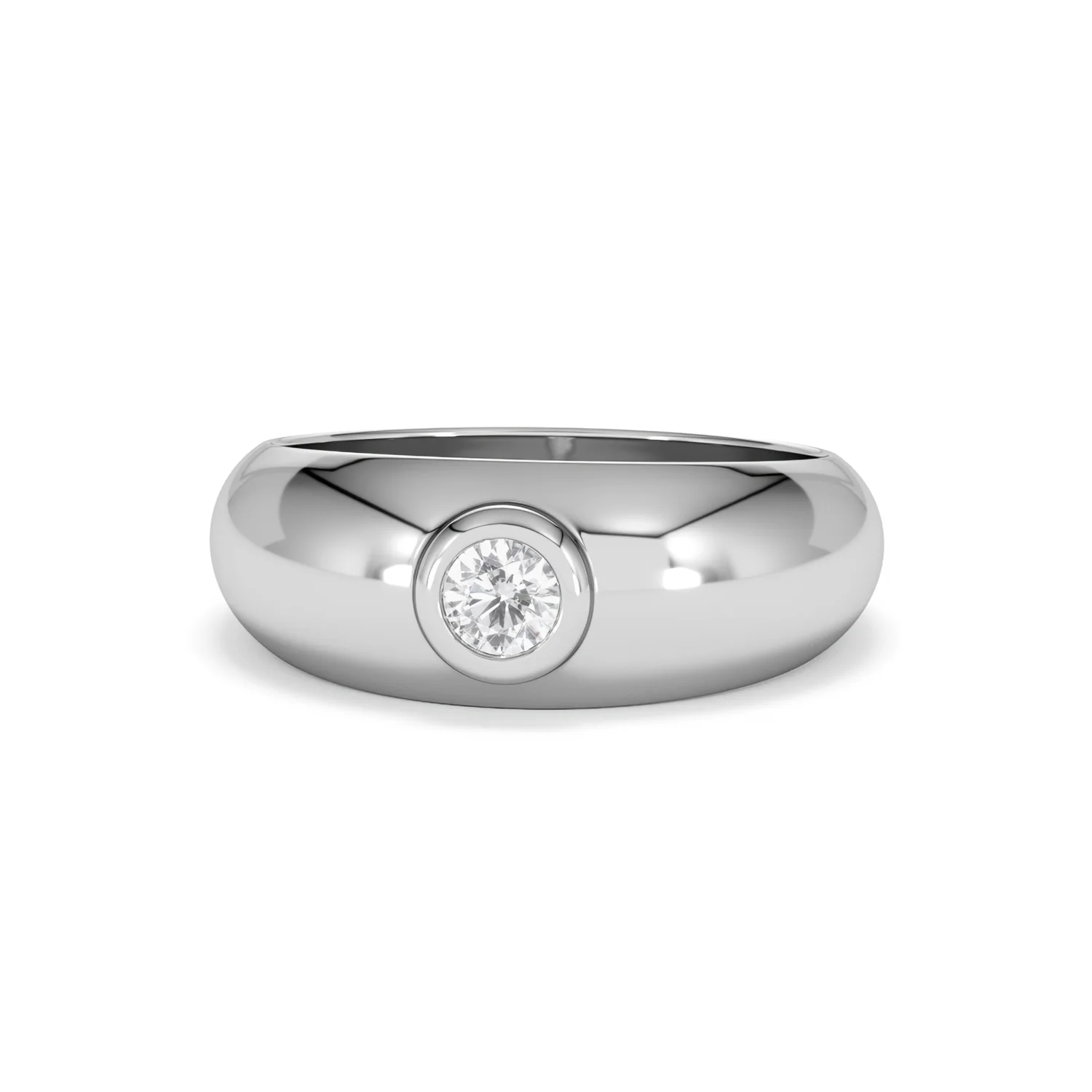 Men's Lab Diamond Signet Ring 0.25ct in 925 Silver H/SI - Image 88