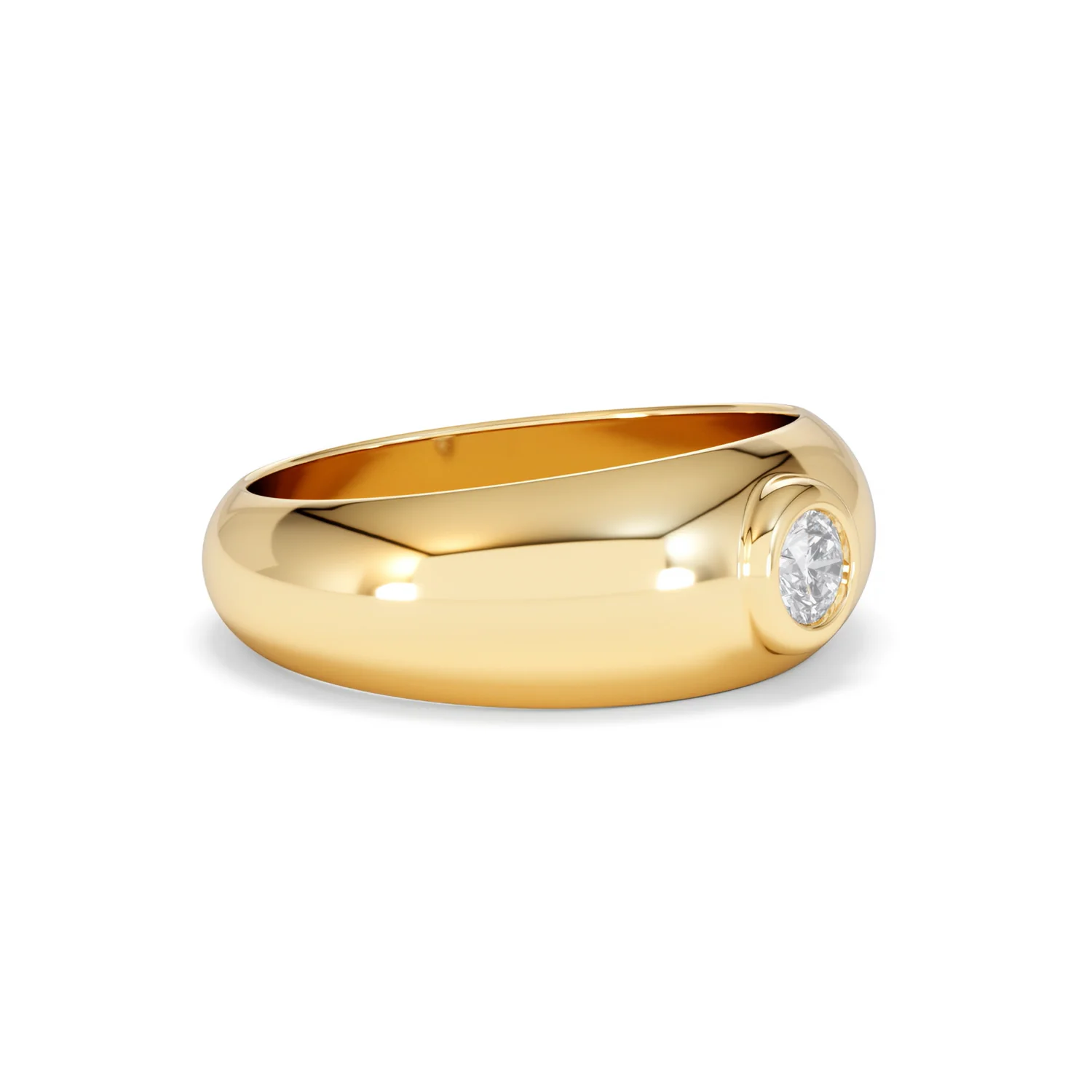 Men's Lab Diamond Signet Ring 0.25ct in18K Gold Vermeil H/SI - Image 21