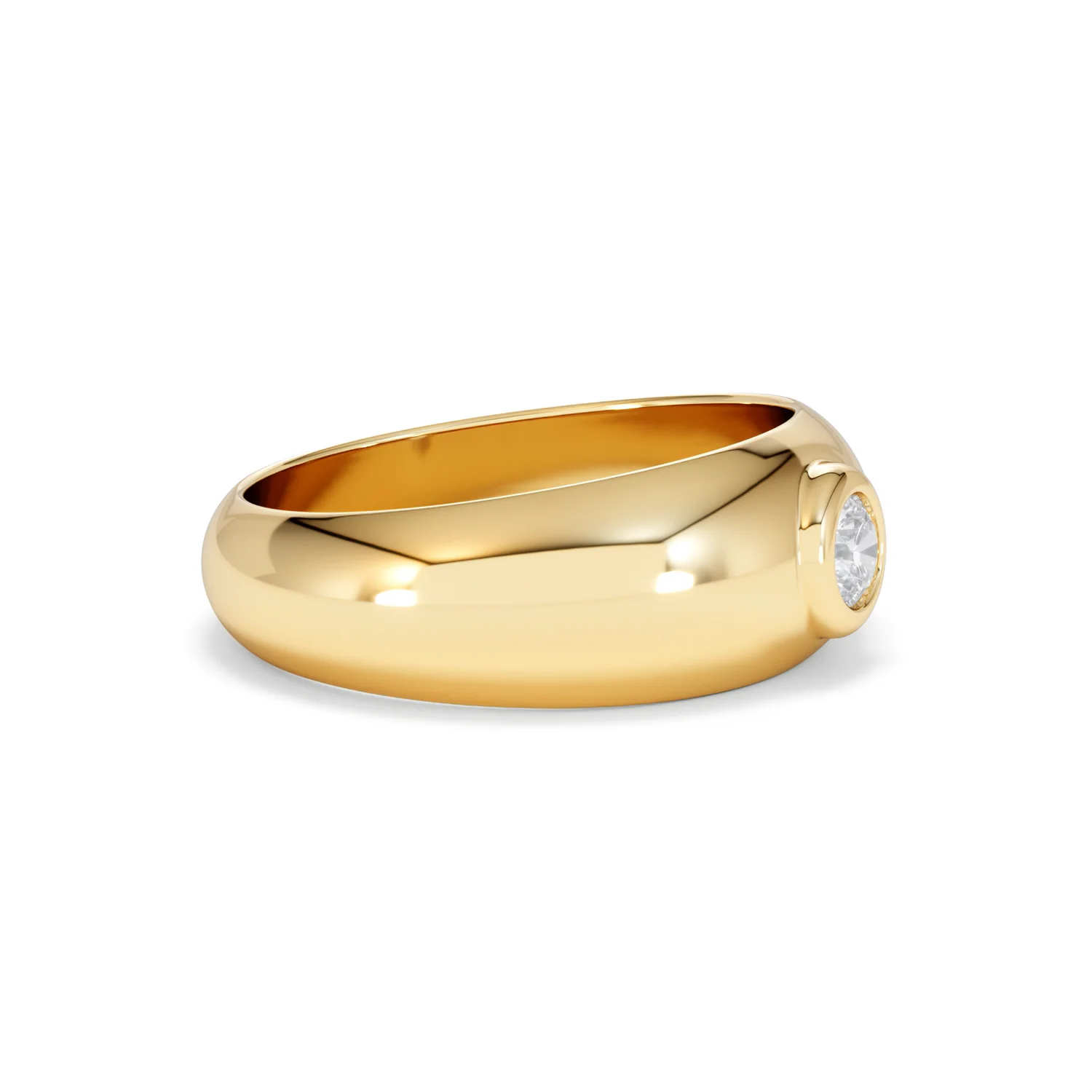 Men's Lab Diamond Signet Ring 0.25ct in18K Gold Vermeil H/SI - Image 24