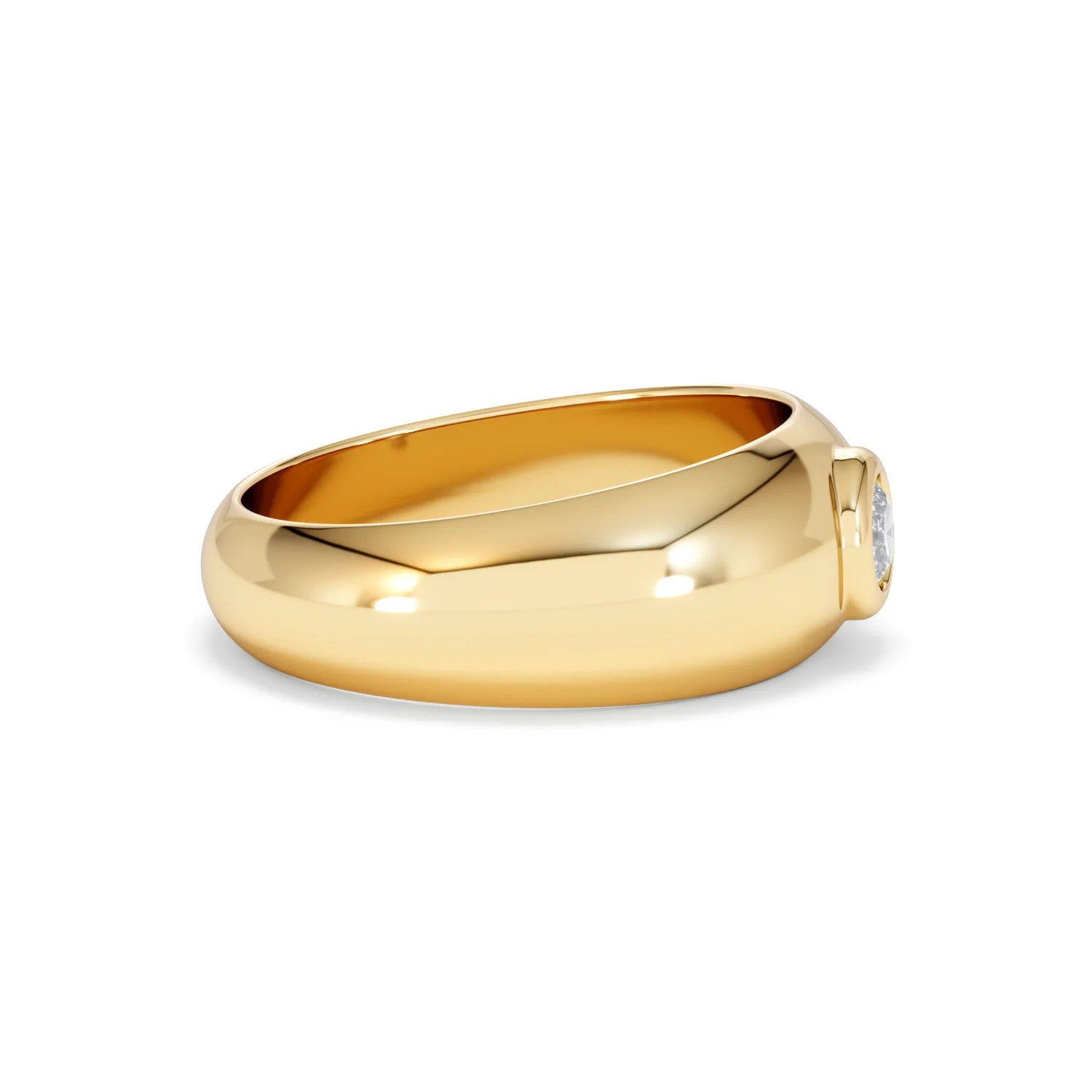 Men's Lab Diamond Signet Ring 0.25ct in18K Gold Vermeil H/SI - Image 27