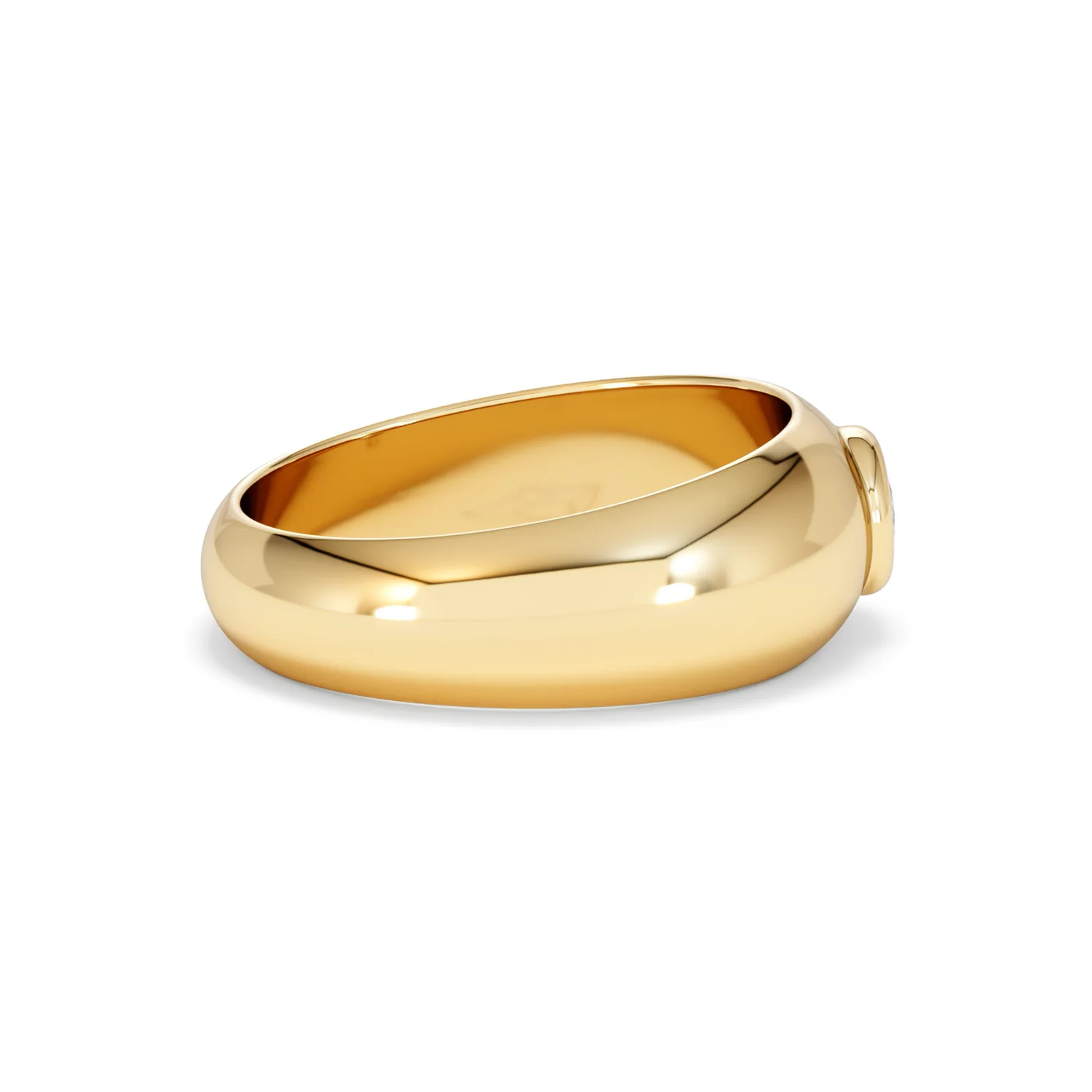 Men's Lab Diamond Signet Ring 0.25ct in18K Gold Vermeil H/SI - Image 31