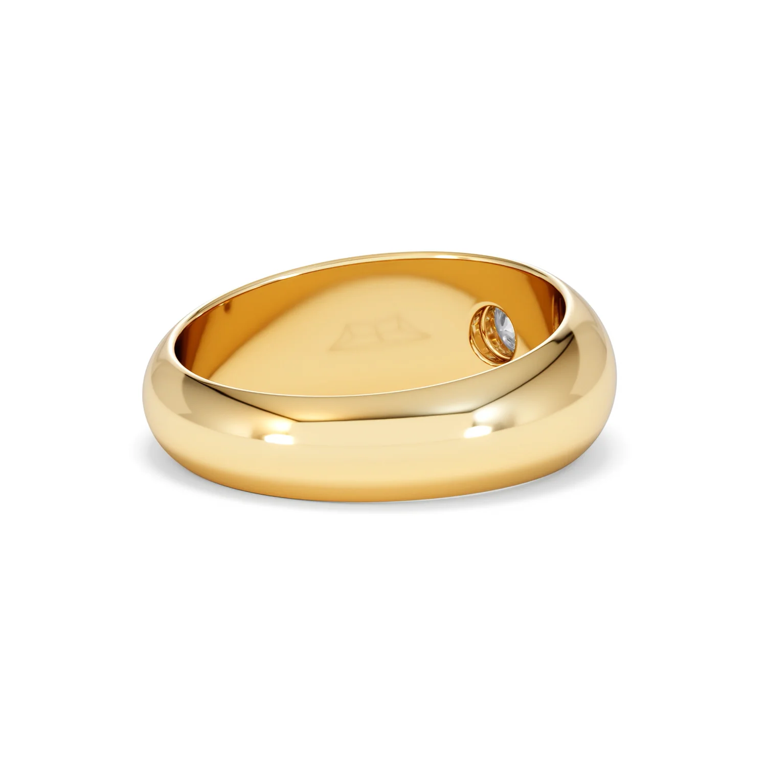 Men's Lab Diamond Signet Ring 0.25ct in18K Gold Vermeil H/SI - Image 41