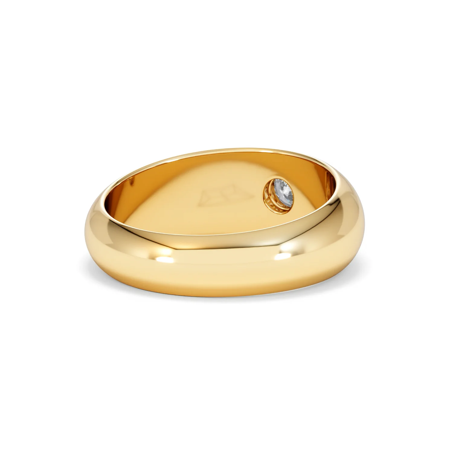 Men's Lab Diamond Signet Ring 0.25ct in18K Gold Vermeil H/SI - Image 43