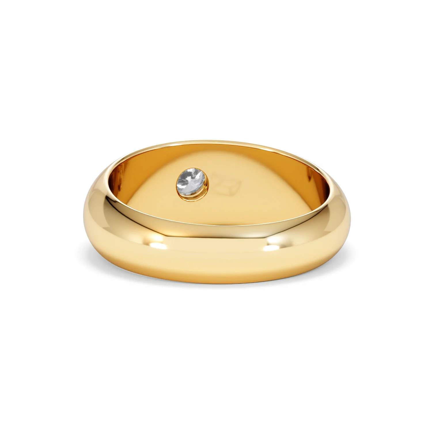 Men's Lab Diamond Signet Ring 0.25ct in18K Gold Vermeil H/SI - Image 53