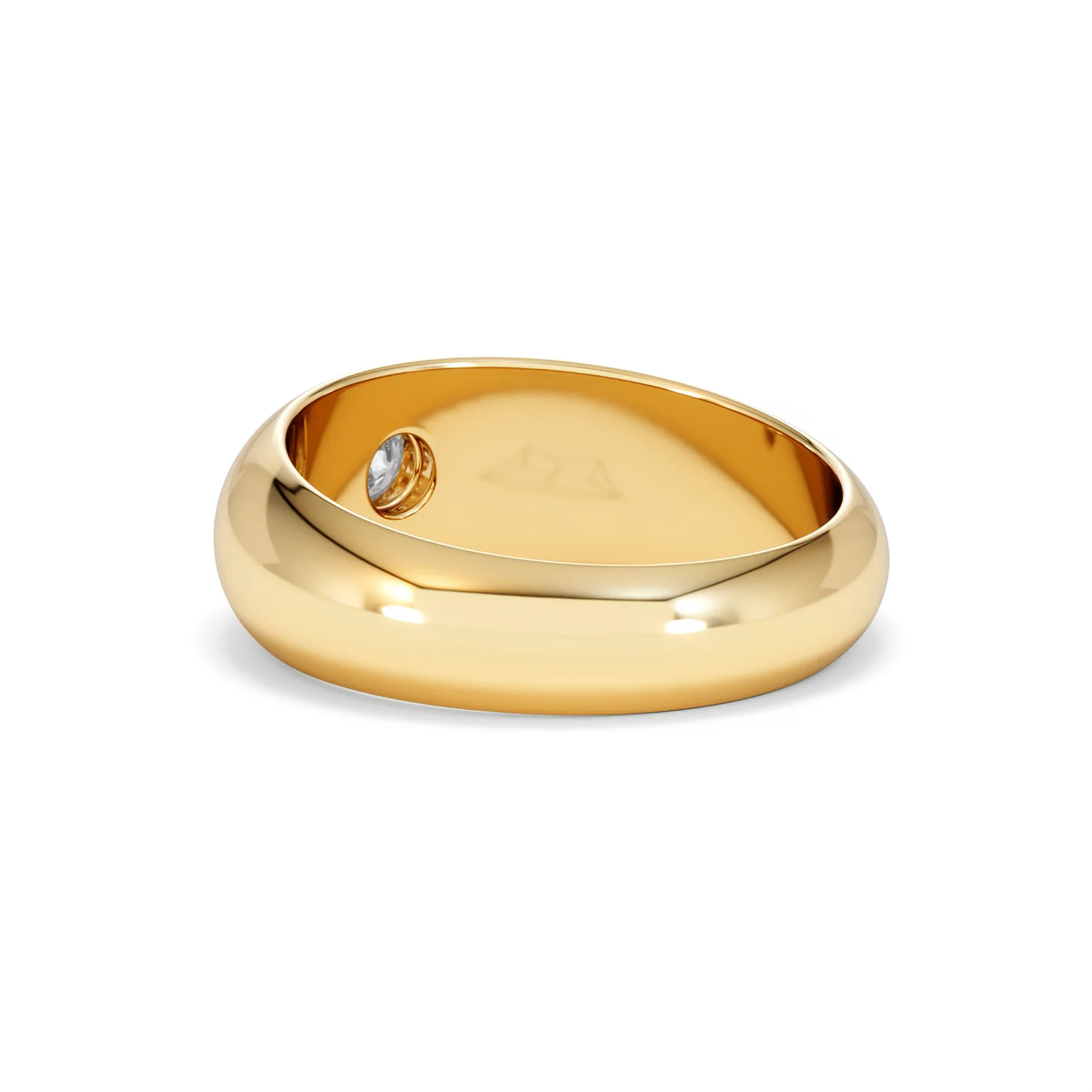 Men's Lab Diamond Signet Ring 0.25ct in18K Gold Vermeil H/SI - Image 58