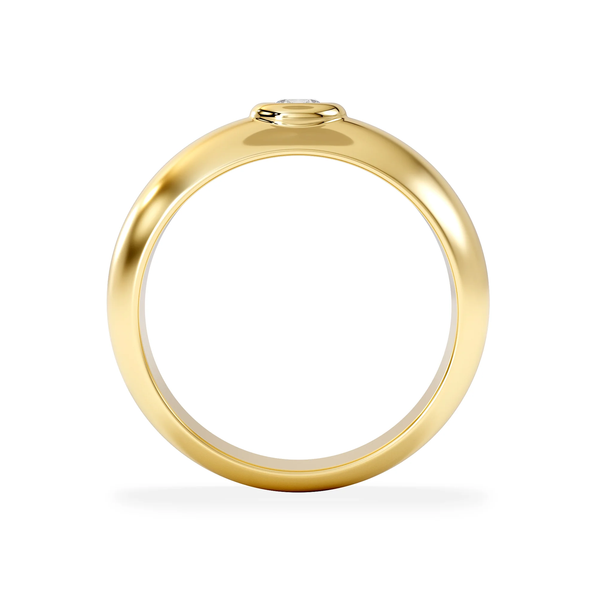 Men's Lab Diamond Signet Ring 0.25ct in18K Gold Vermeil H/SI - Image 7