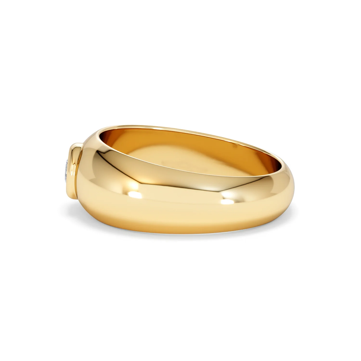 Men's Lab Diamond Signet Ring 0.25ct in18K Gold Vermeil H/SI - Image 70