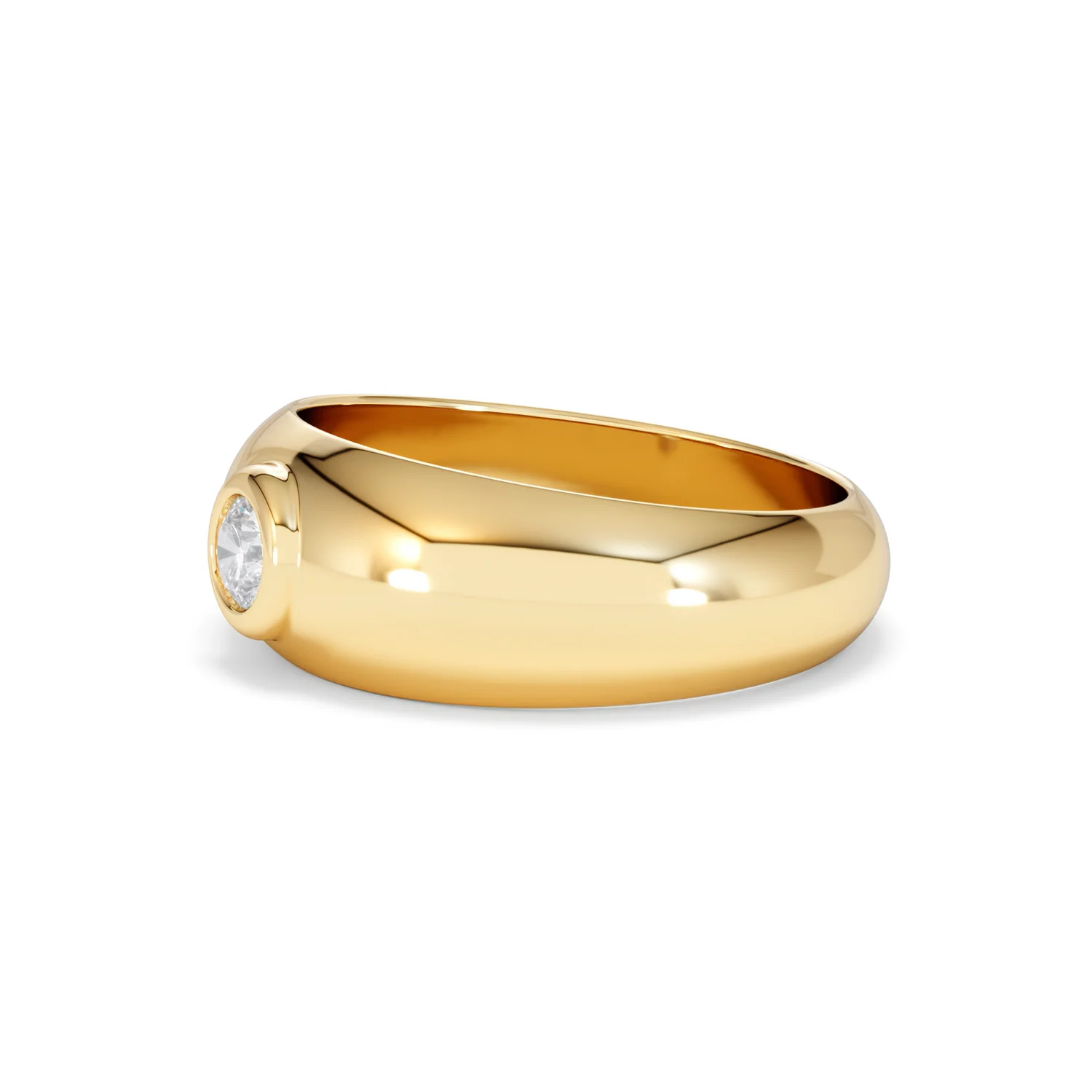 Men's Lab Diamond Signet Ring 0.25ct in18K Gold Vermeil H/SI - Image 76