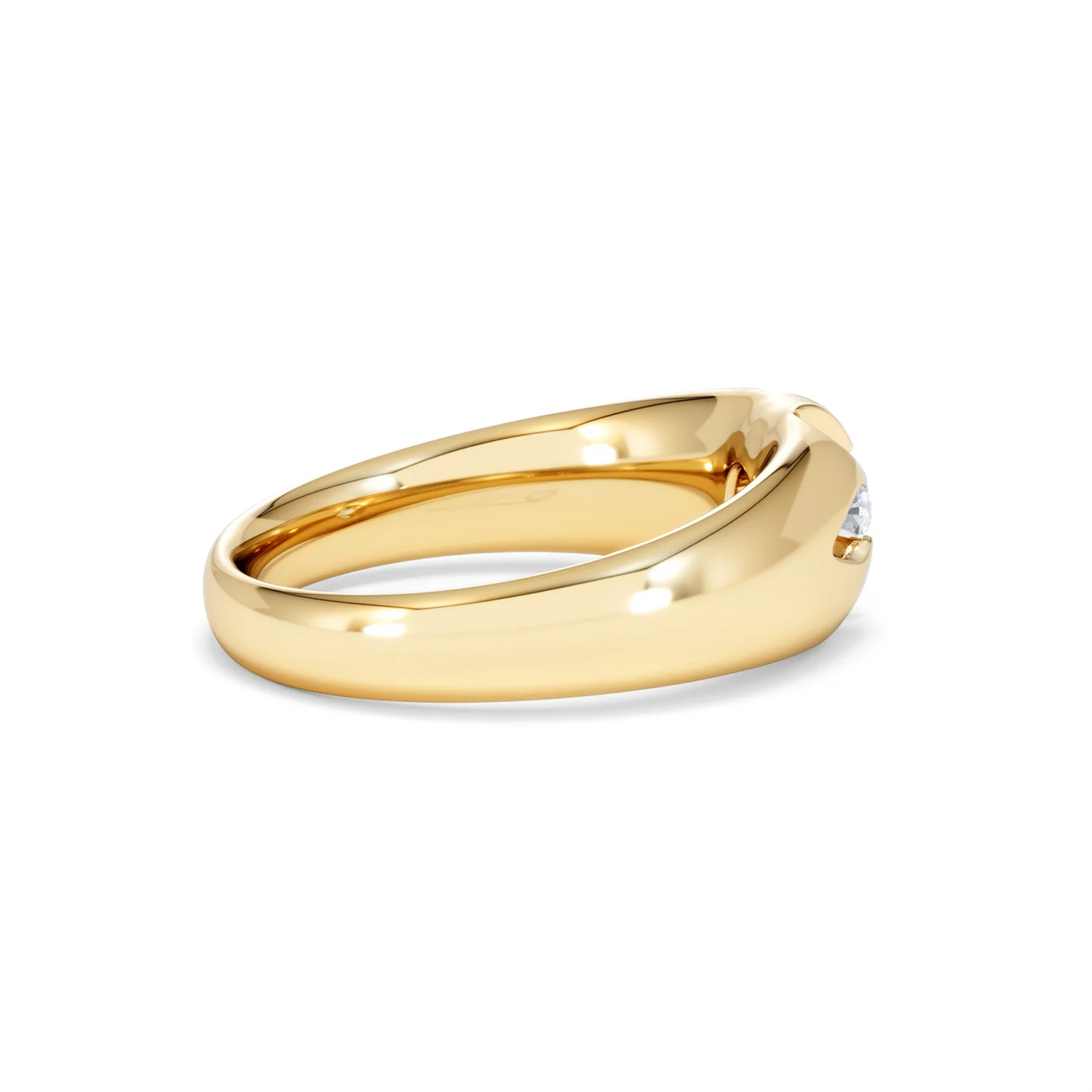Men's Lab Diamond Signet Ring 0.25ct Round Cut in 18K Gold Vermeil - Image 32