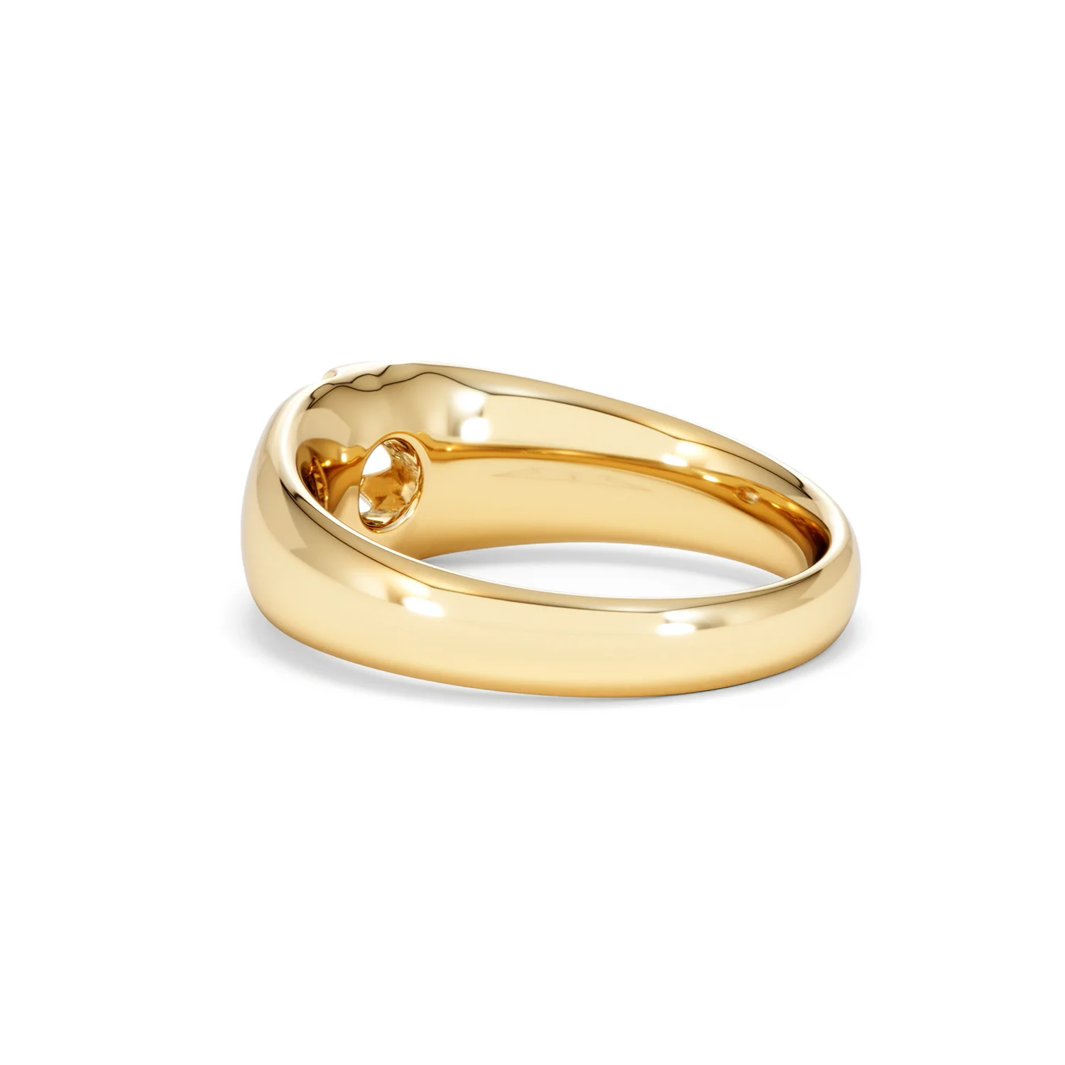 Men's Lab Diamond Signet Ring 0.25ct Round Cut in 18K Gold Vermeil - Image 59