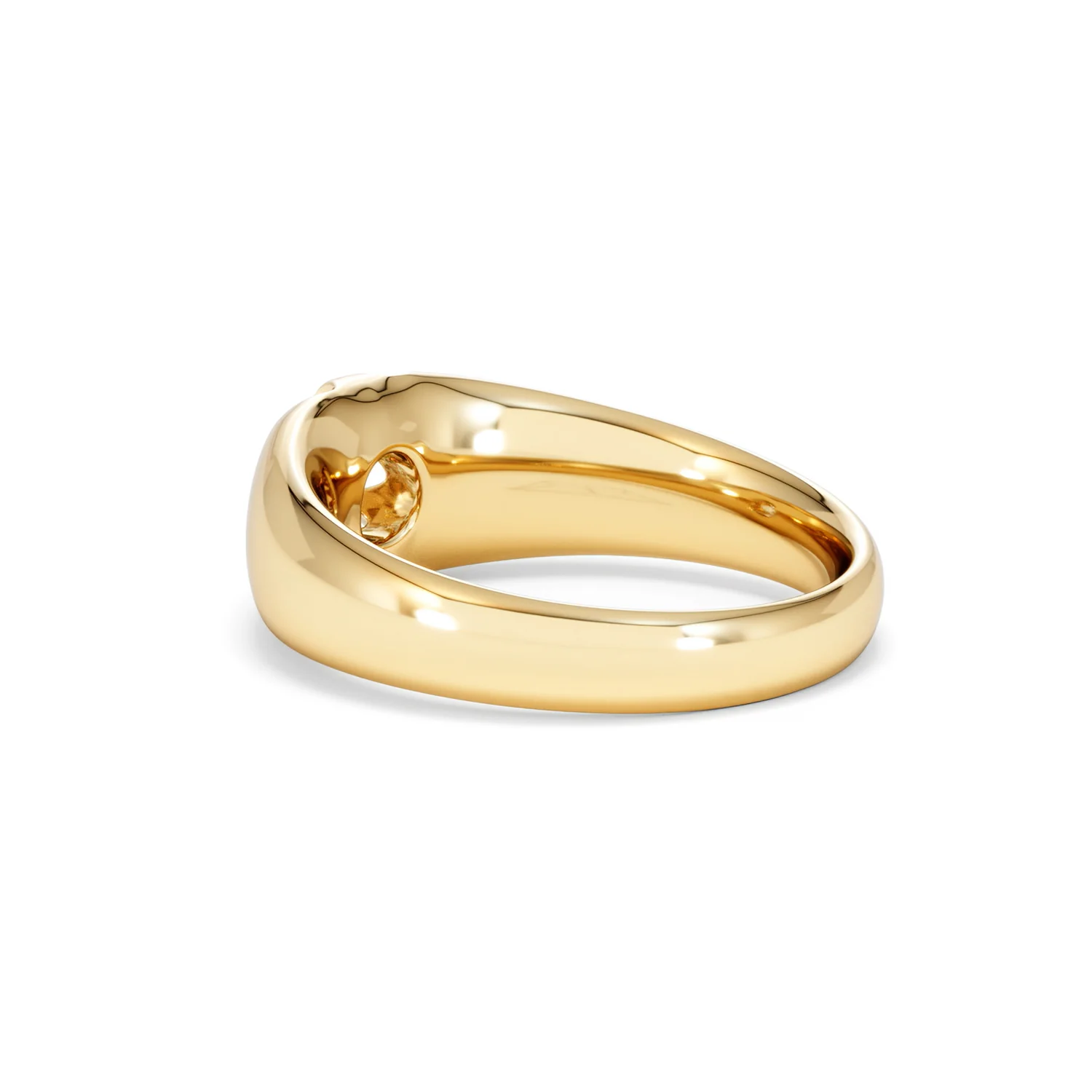 Men's Lab Diamond Signet Ring 0.25ct Round Cut in 18K Gold Vermeil - Image 60