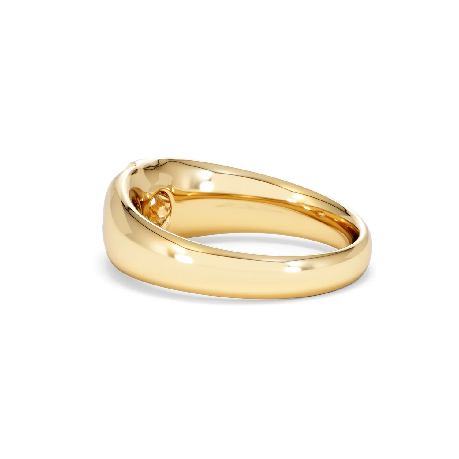 Men's Lab Diamond Signet Ring 0.25ct Round Cut in 18K Gold Vermeil - Image 61