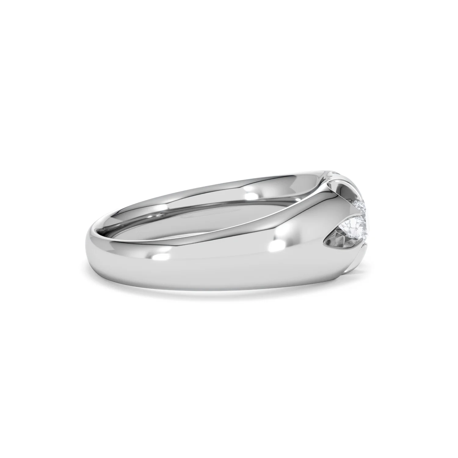 Men's Lab Diamond Signet Ring 0.25ct Round Cut in 925 Silver - Image 27