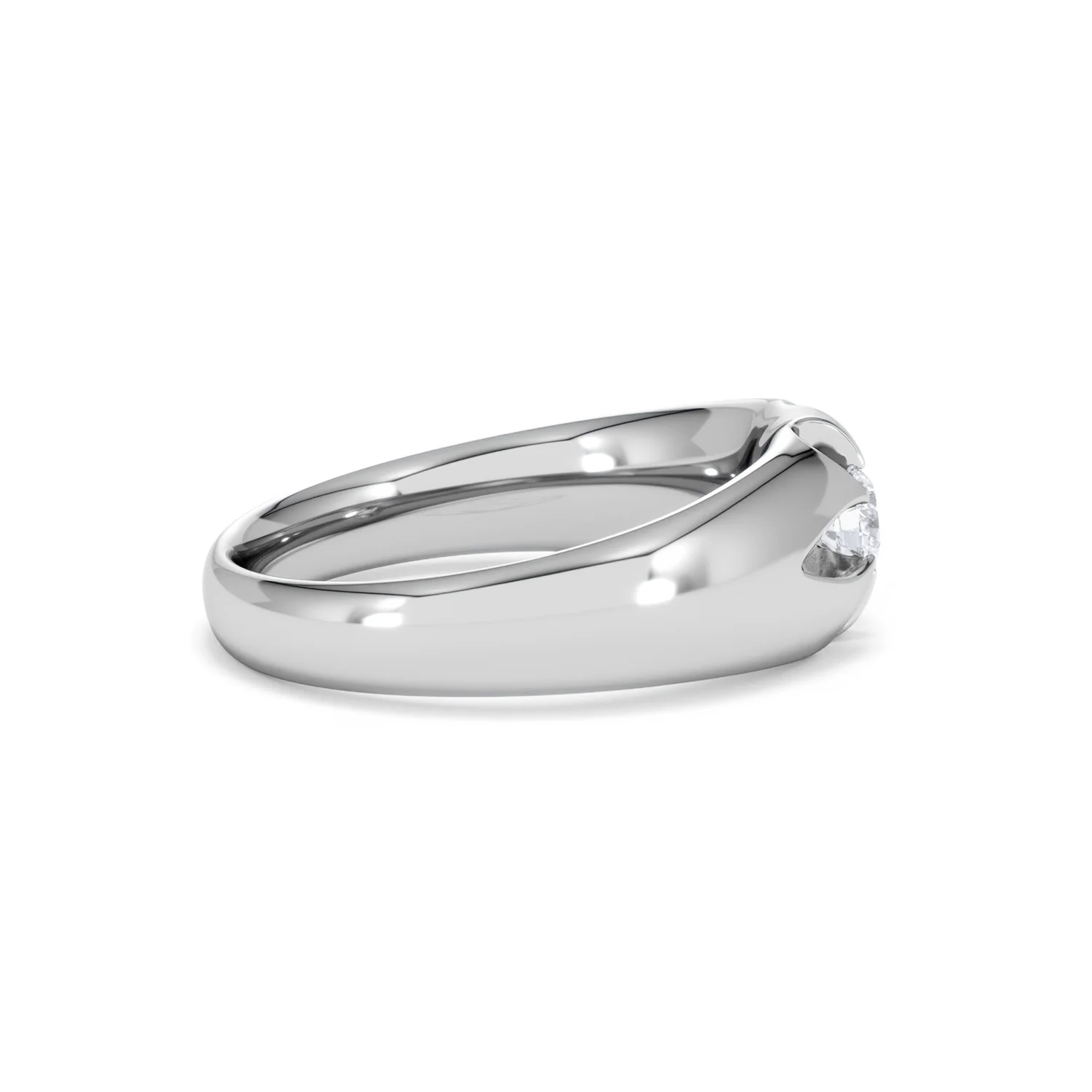 Men's Lab Diamond Signet Ring 0.25ct Round Cut in 925 Silver - Image 29