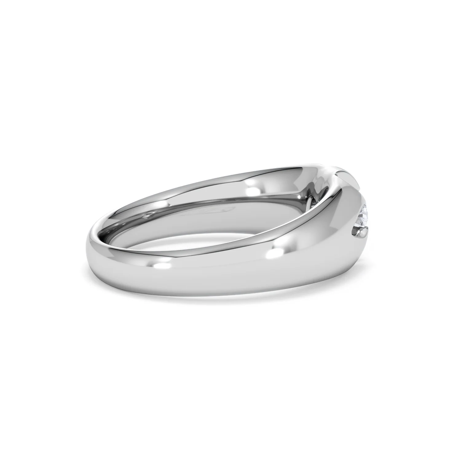 Men's Lab Diamond Signet Ring 0.25ct Round Cut in 925 Silver - Image 32