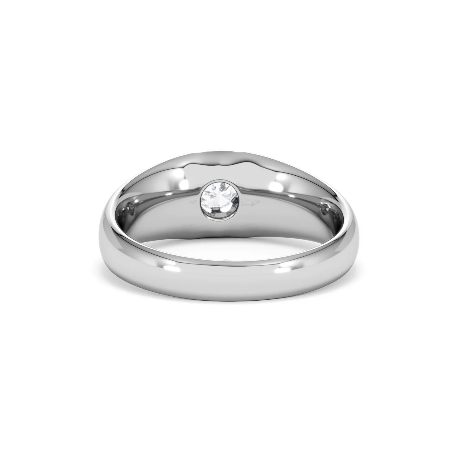 Men's Lab Diamond Signet Ring 0.25ct Round Cut in 925 Silver - Image 50
