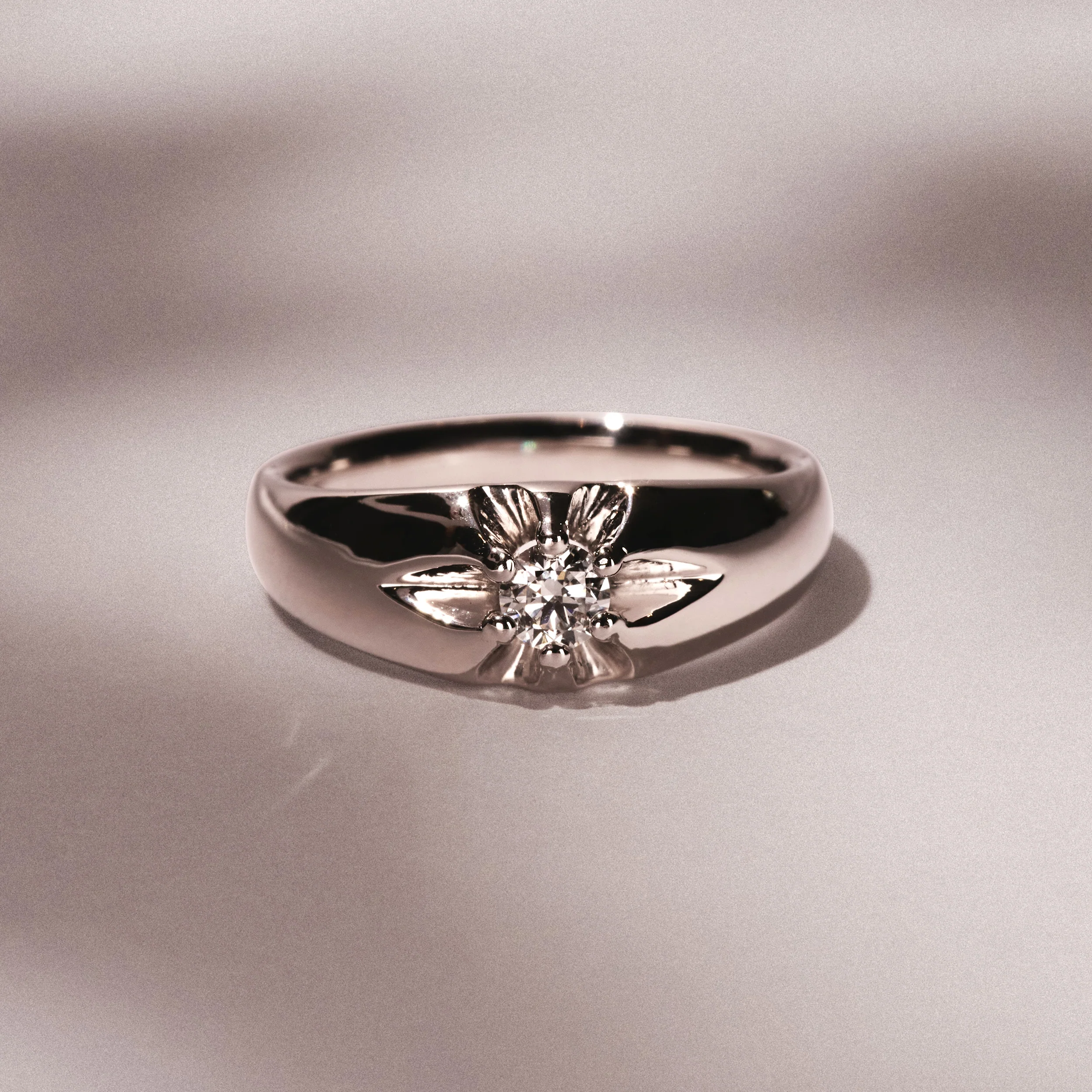 Men's Lab Diamond Signet Ring 0.25ct Round Cut in 925 Silver - Image 6