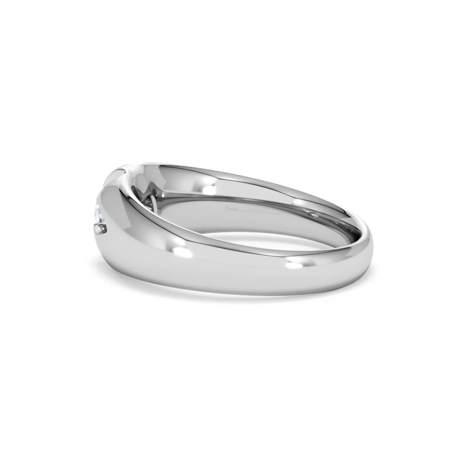Men's Lab Diamond Signet Ring 0.25ct Round Cut in 925 Silver - Image 65