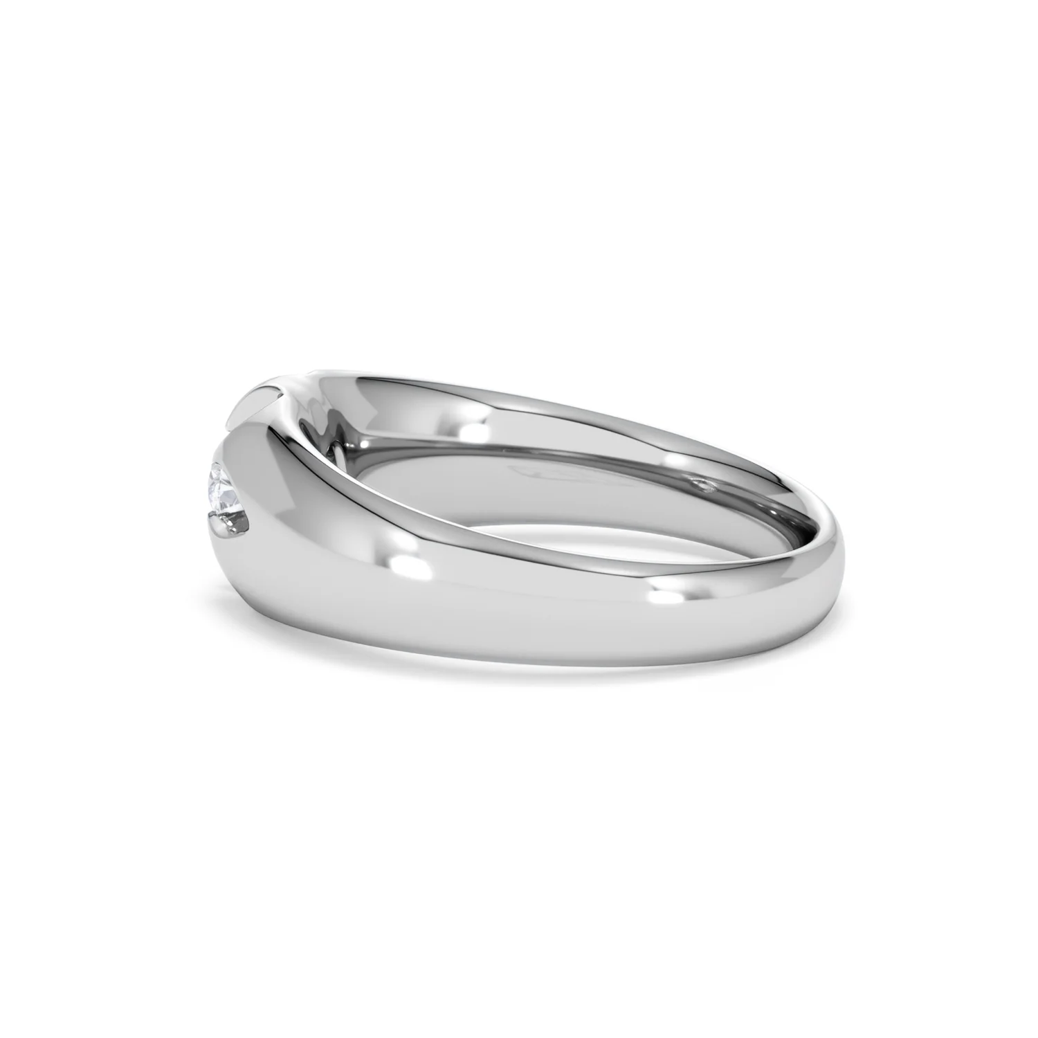 Men's Lab Diamond Signet Ring 0.25ct Round Cut in 925 Silver - Image 66