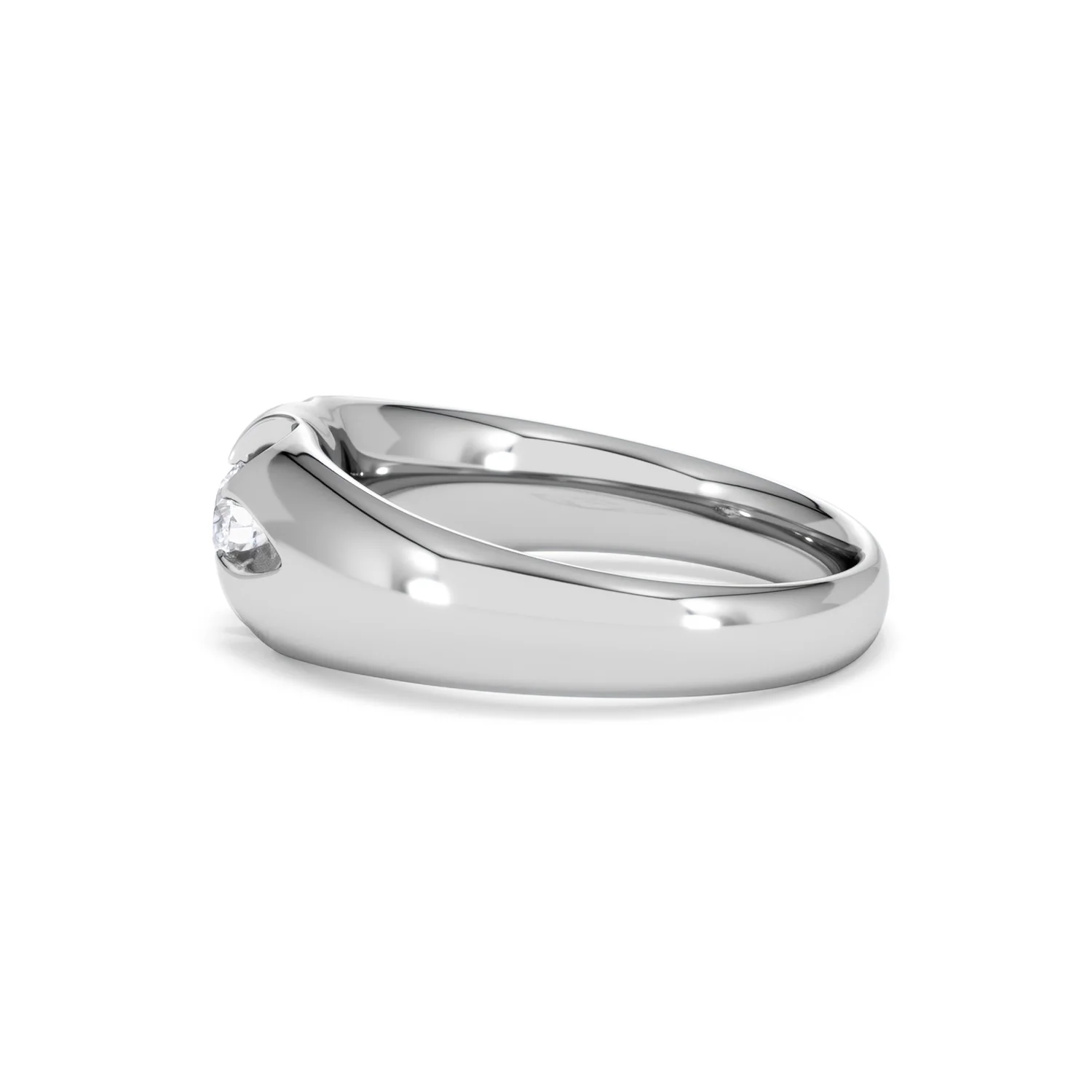Men's Lab Diamond Signet Ring 0.25ct Round Cut in 925 Silver - Image 68