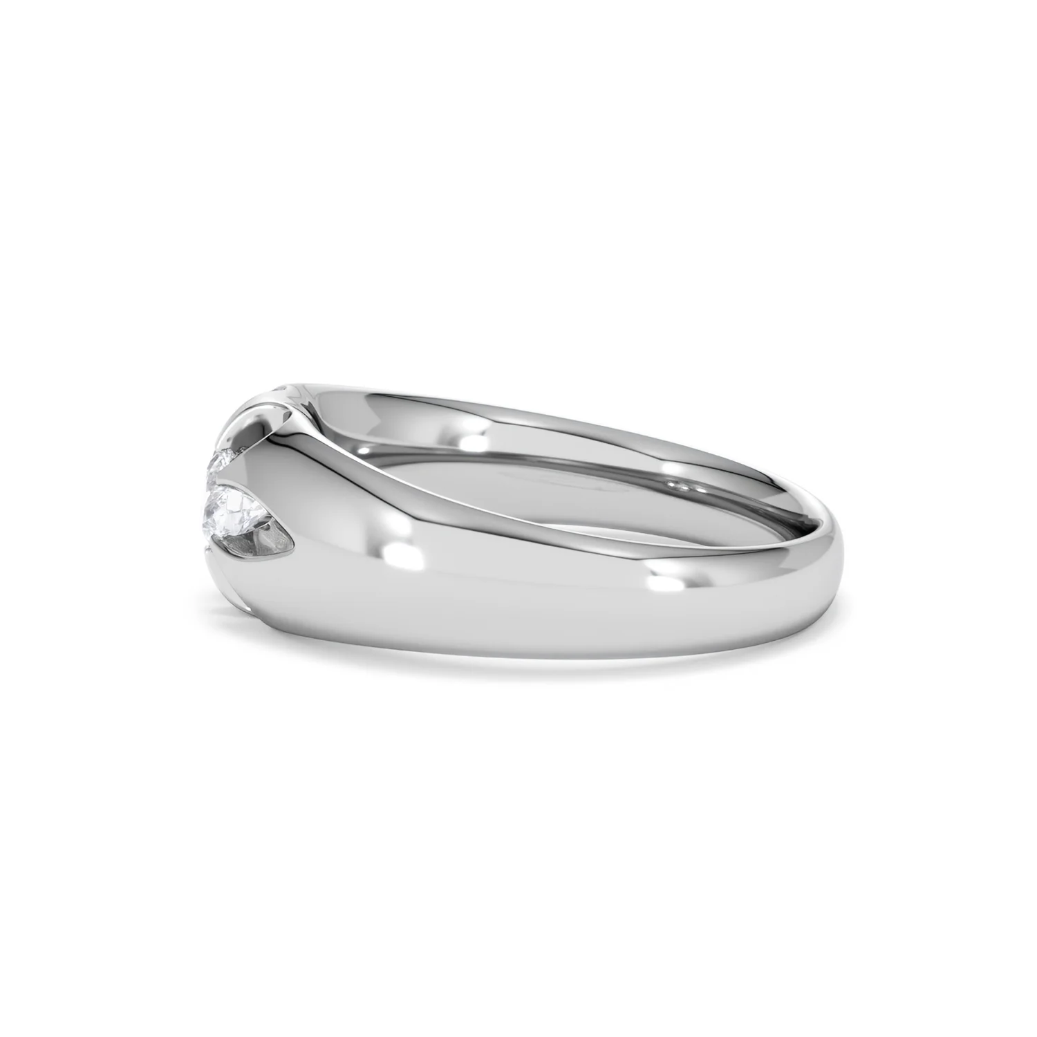 Men's Lab Diamond Signet Ring 0.25ct Round Cut in 925 Silver - Image 70