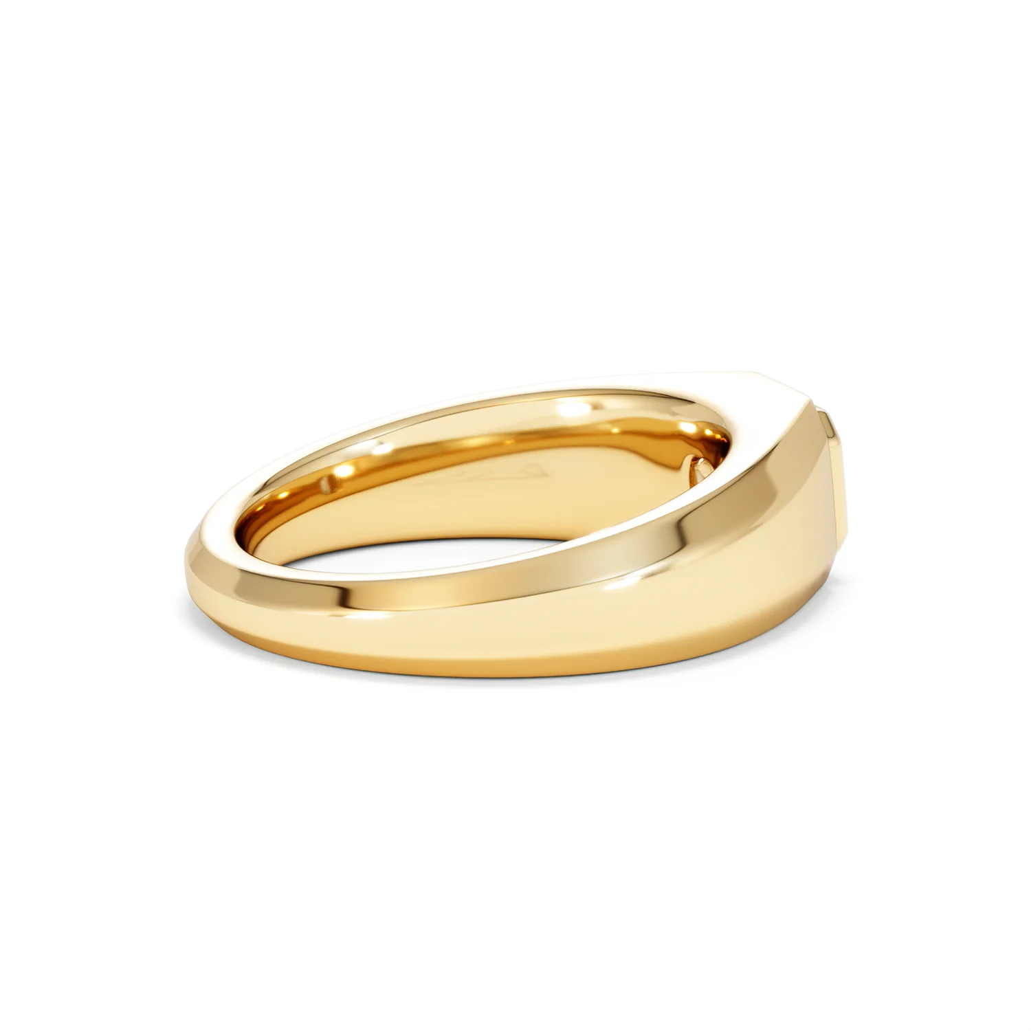 Axis Men's 0.50ct Asscher Cut Lab Diamond Signet Ring in 18K Gold Vermeil - Image 34