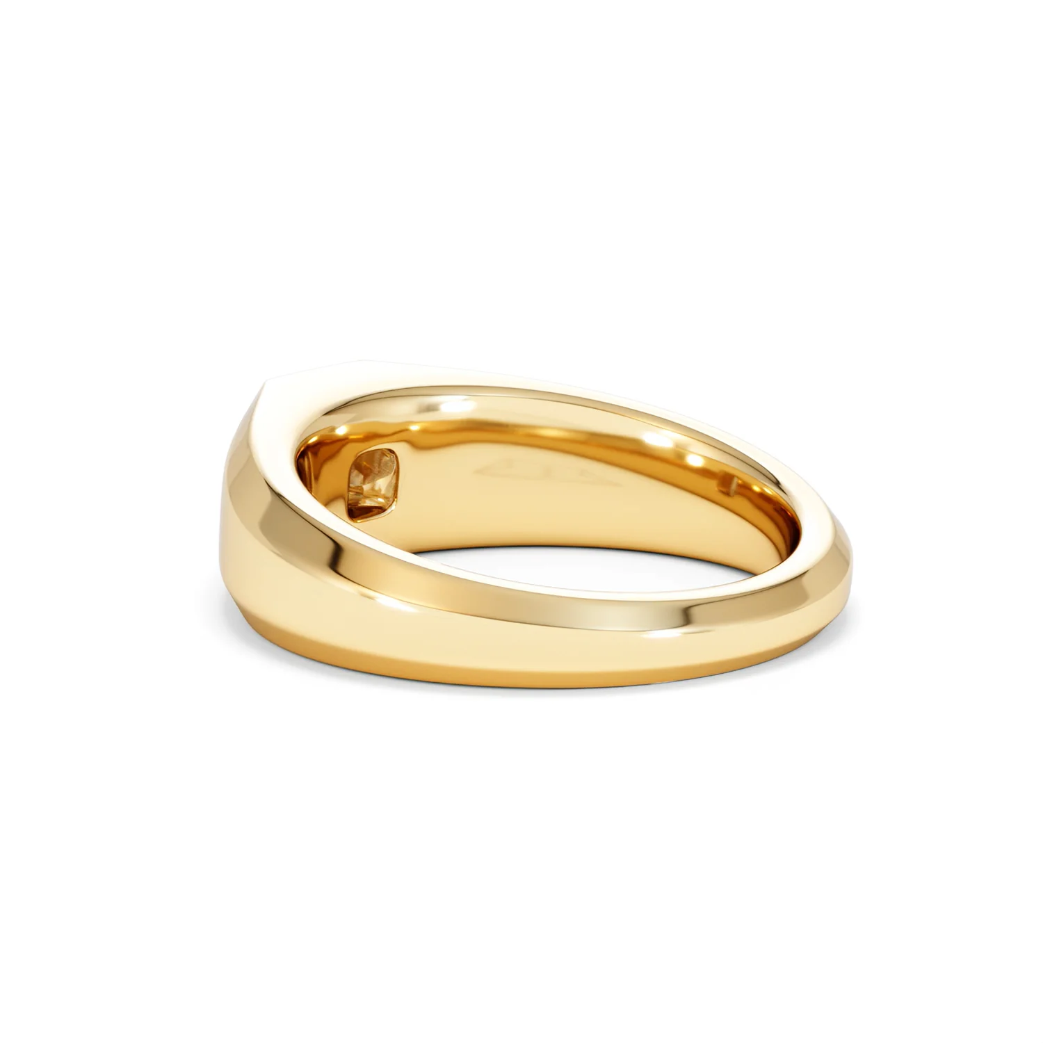 Axis Men's 0.50ct Asscher Cut Lab Diamond Signet Ring in 18K Gold Vermeil - Image 59