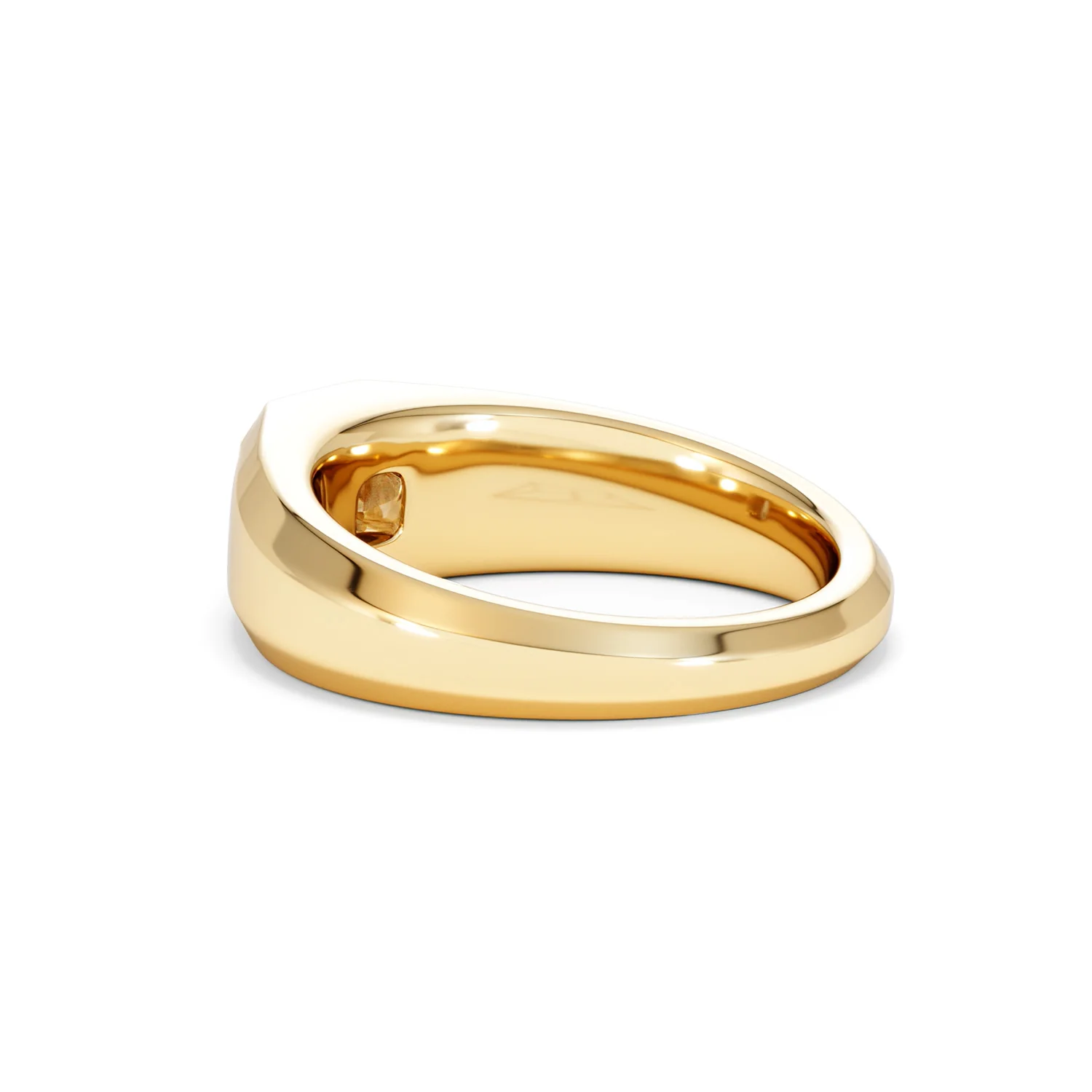 Axis Men's 0.50ct Asscher Cut Lab Diamond Signet Ring in 18K Gold Vermeil - Image 60