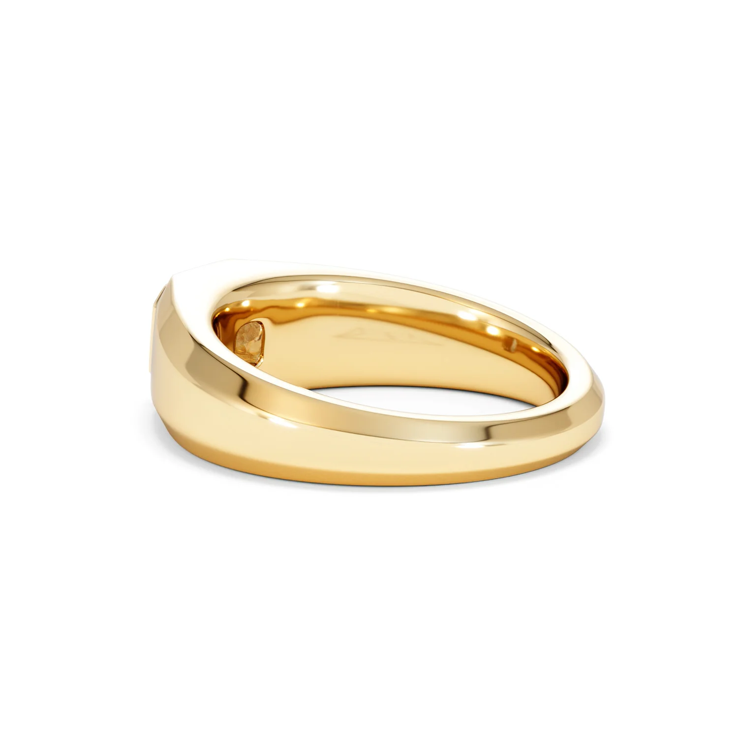 Axis Men's 0.50ct Asscher Cut Lab Diamond Signet Ring in 18K Gold Vermeil - Image 61