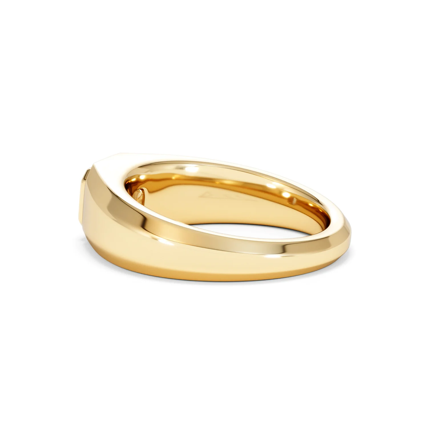 Axis Men's 0.50ct Asscher Cut Lab Diamond Signet Ring in 18K Gold Vermeil - Image 63