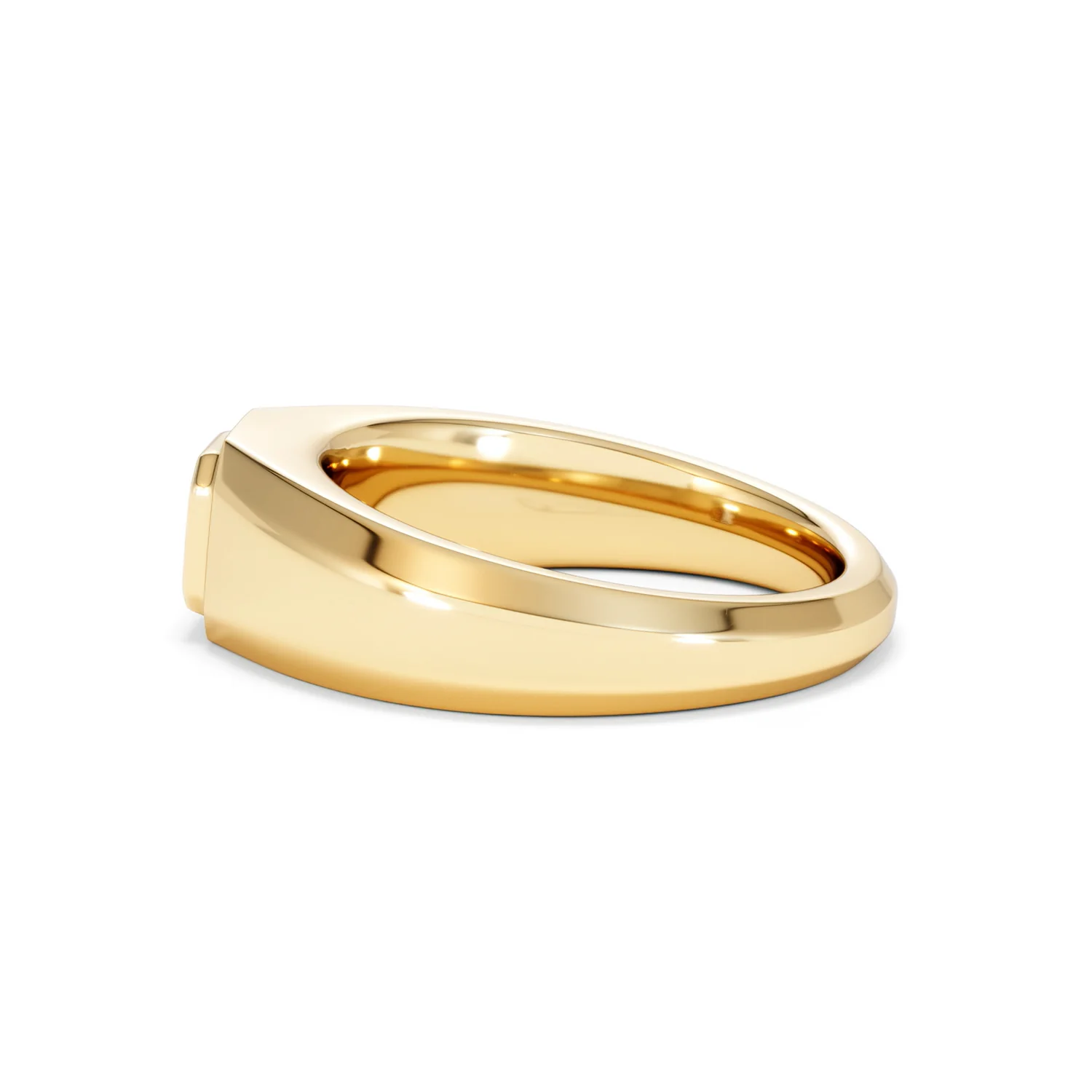 Axis Men's 0.50ct Asscher Cut Lab Diamond Signet Ring in 18K Gold Vermeil - Image 67