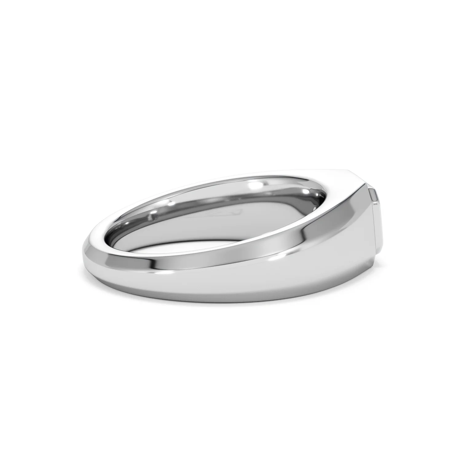 Axis Men's 0.50ct Asscher Cut Lab Diamond Signet Ring in Sterling Silver - Image 32