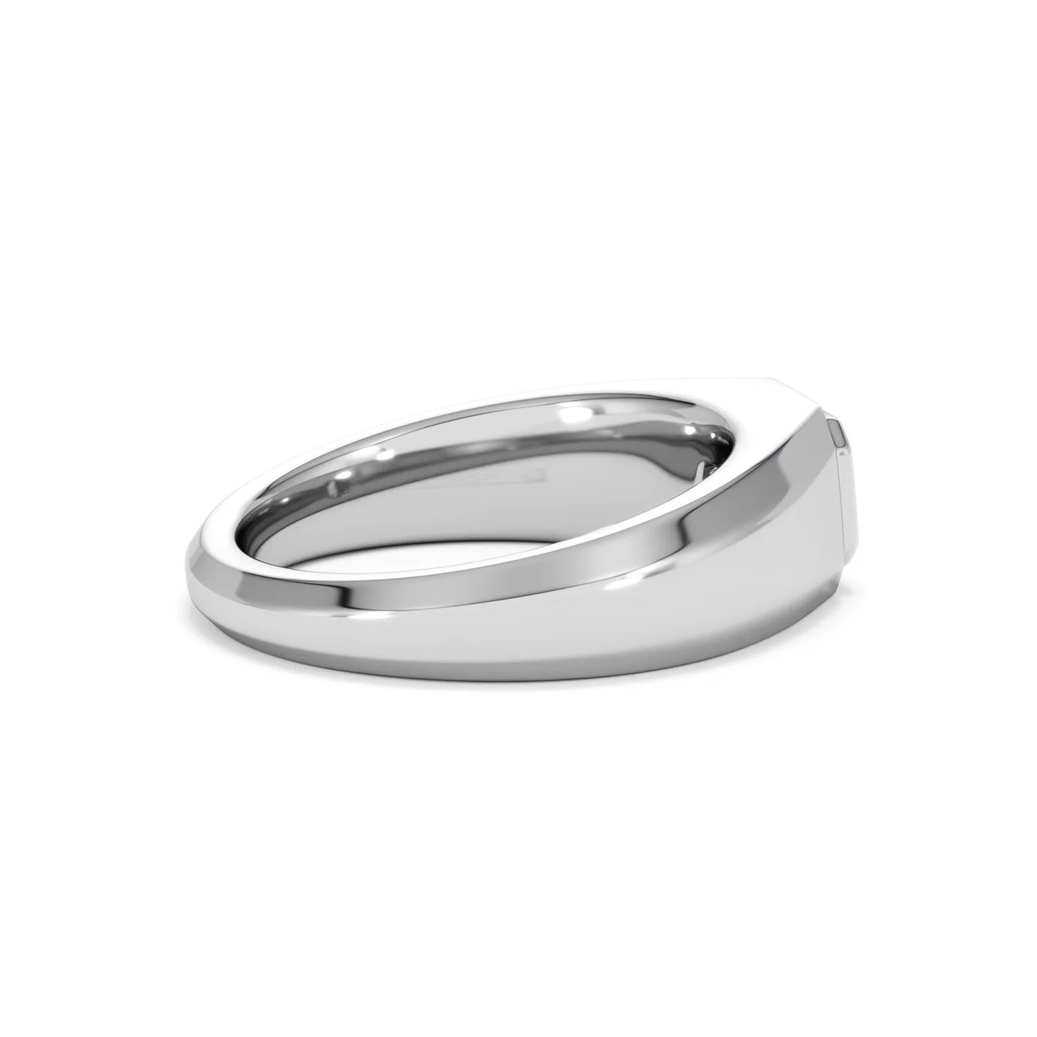 Axis Men's 0.50ct Asscher Cut Lab Diamond Signet Ring in Sterling Silver - Image 33