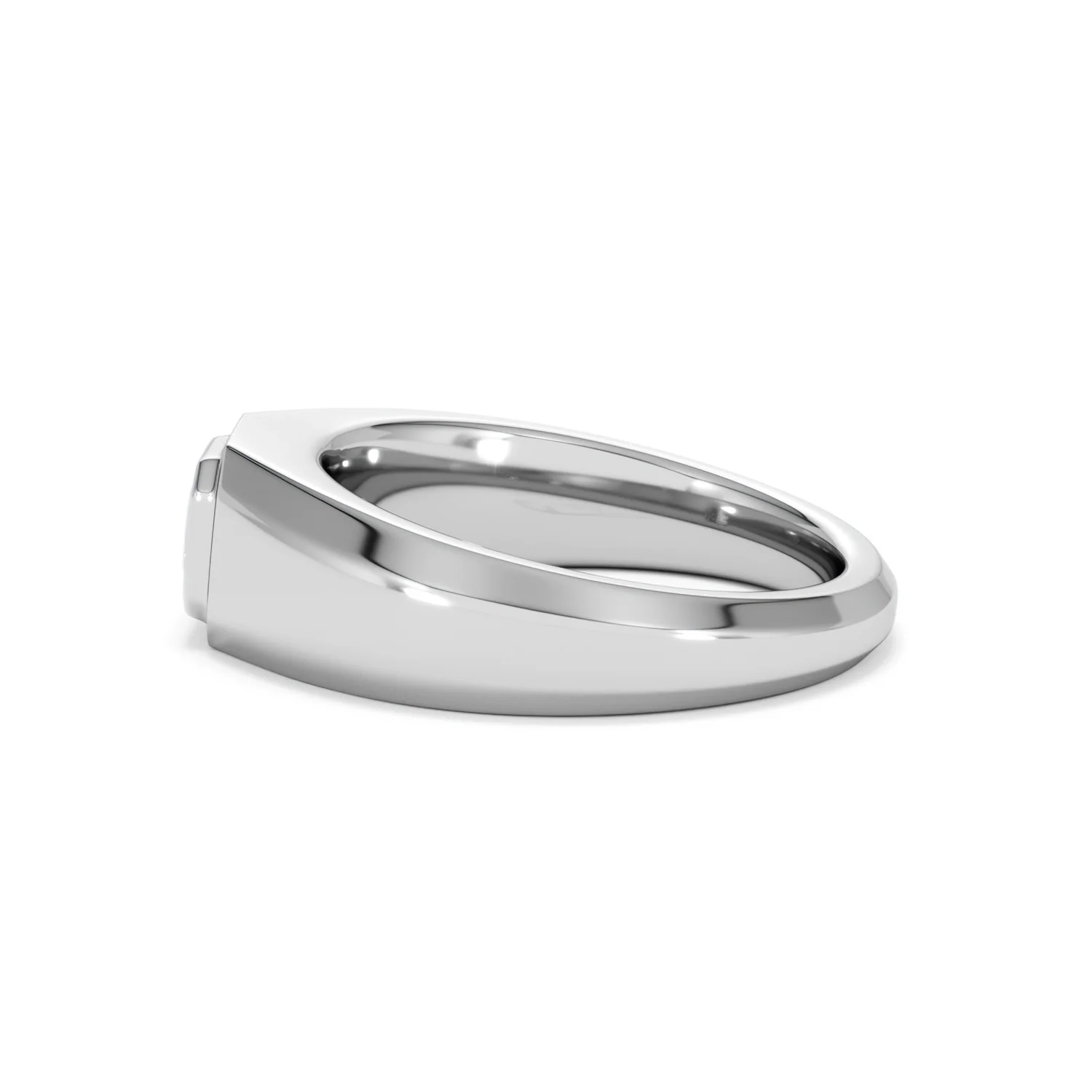 Axis Men's 0.50ct Asscher Cut Lab Diamond Signet Ring in Sterling Silver - Image 68