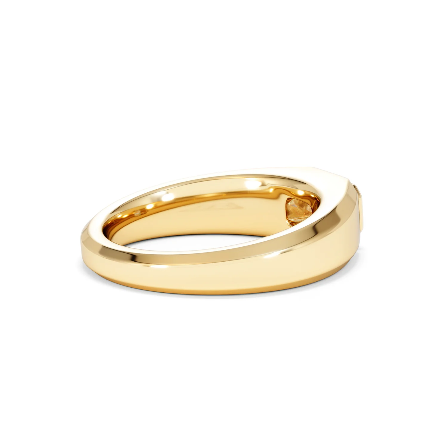 Axis Men's 0.50ct Emerald Cut Lab Diamond Signet Ring in 18K Gold Vermeil - Image 36