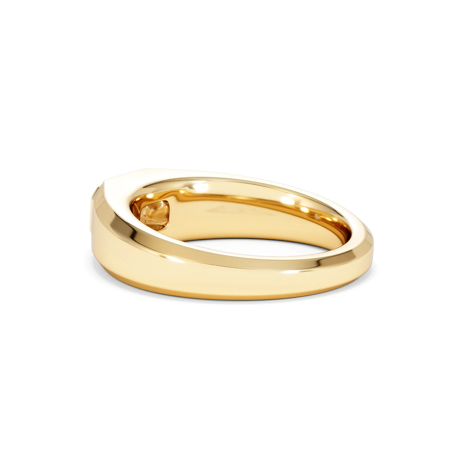 Axis Men's 0.50ct Emerald Cut Lab Diamond Signet Ring in 18K Gold Vermeil - Image 61