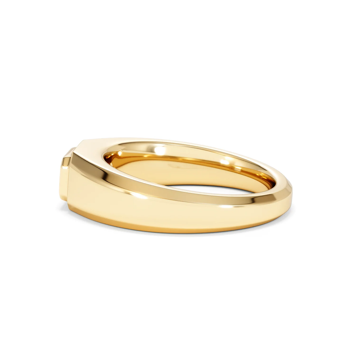 Axis Men's 0.50ct Emerald Cut Lab Diamond Signet Ring in 18K Gold Vermeil - Image 67
