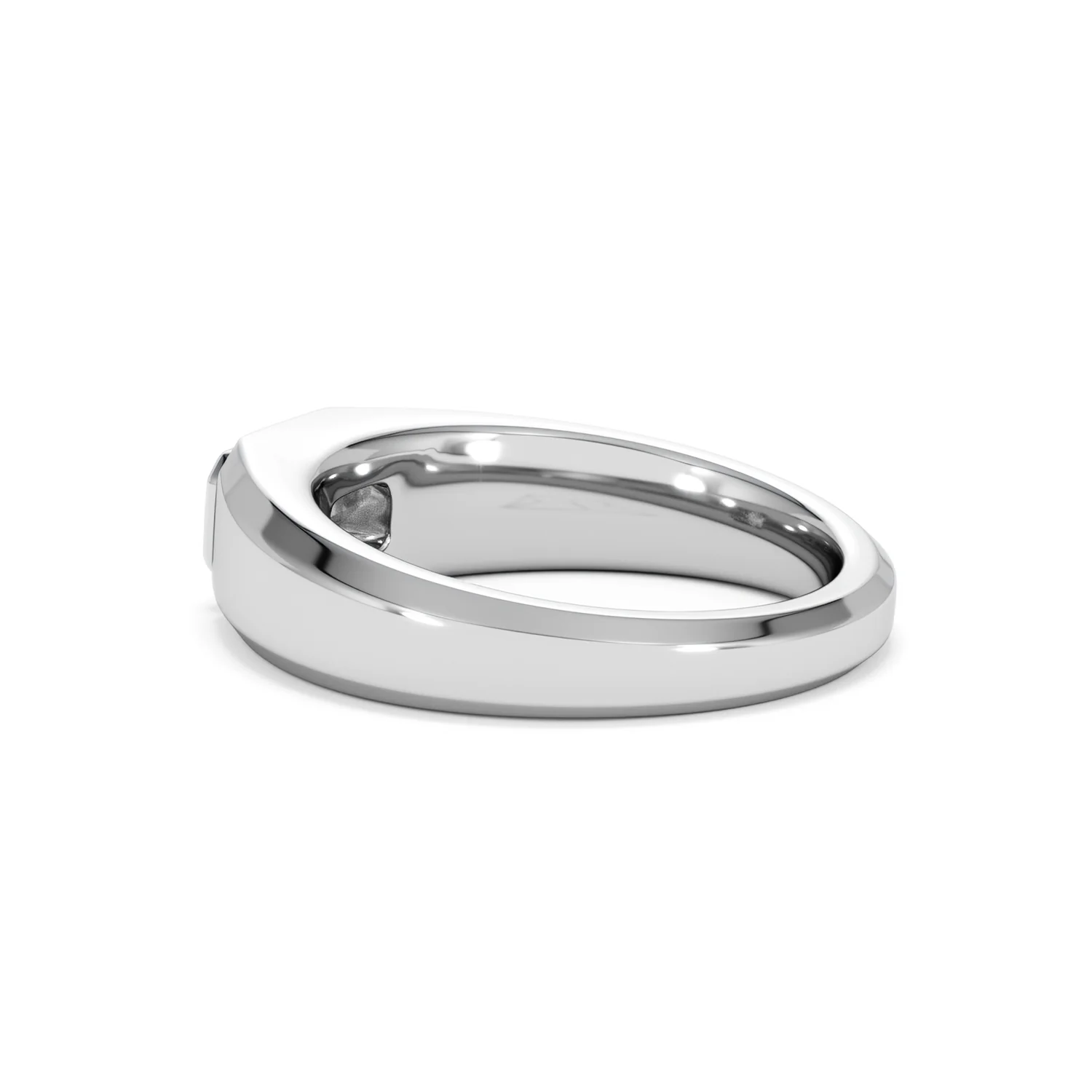 Axis Men's Lab Diamond Signet Ring 0.50ct Emerald Cut Set in 9k White Gold - Image 62