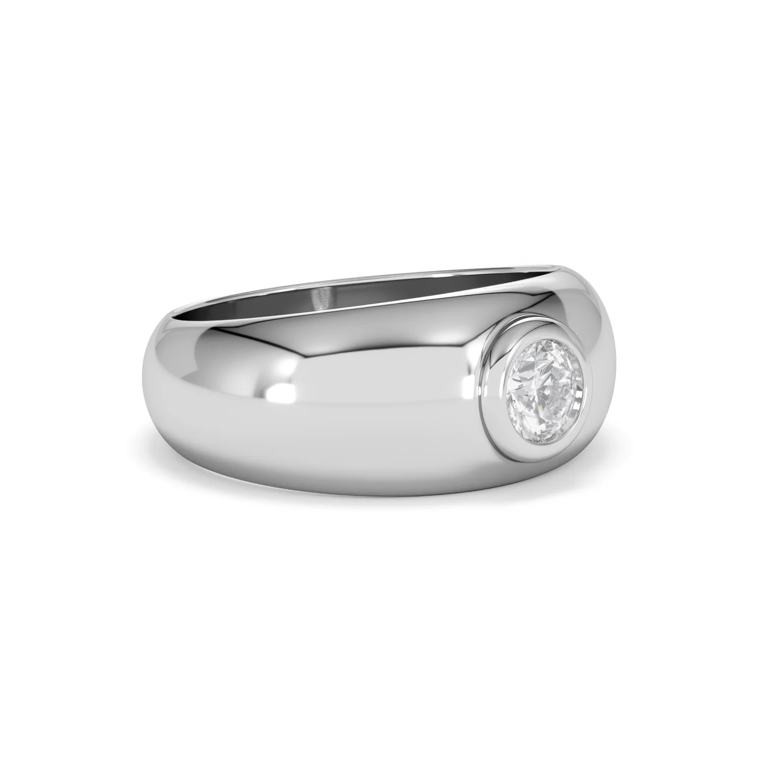Men's Lab Diamond Signet Ring 0.50ct in 925 Silver H/SI - Image 19