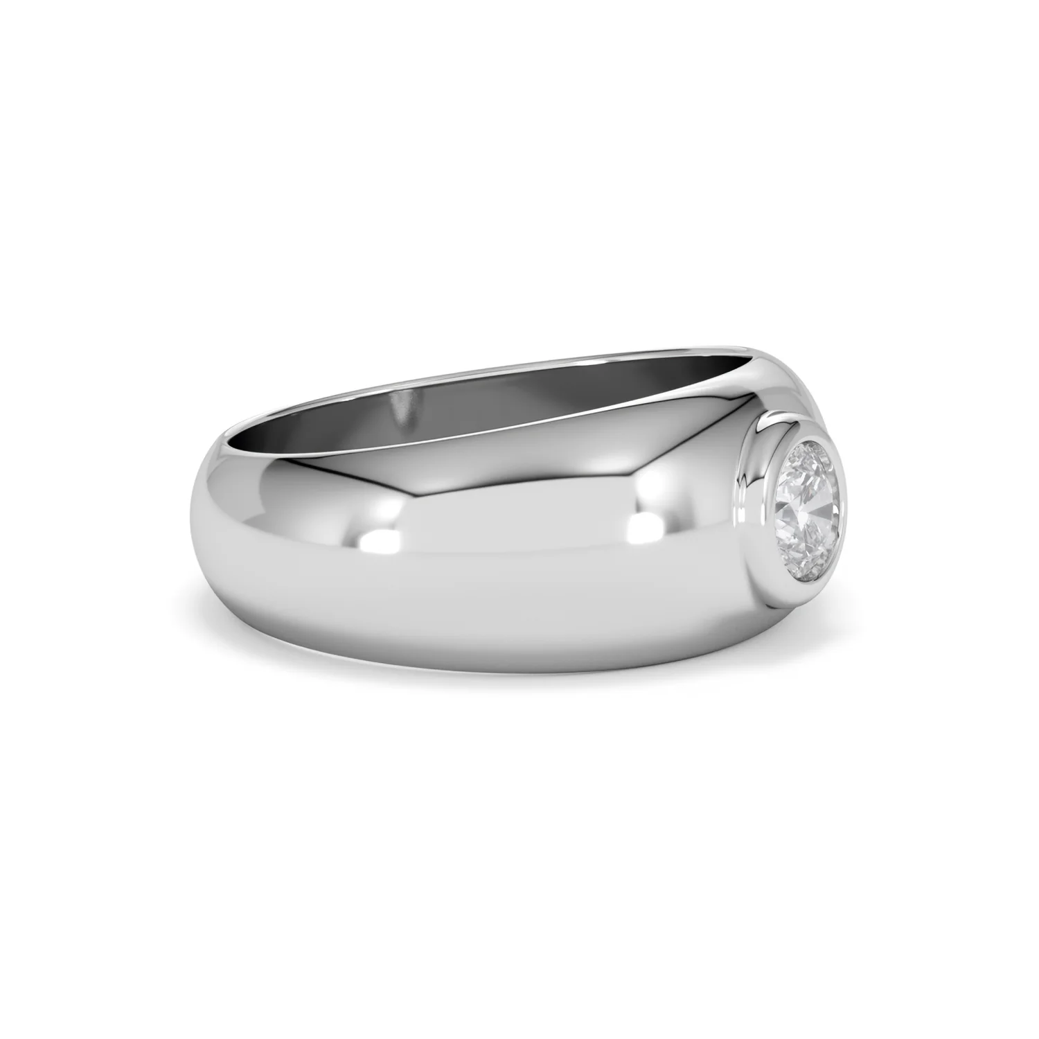 Men's Lab Diamond Signet Ring 0.50ct in 925 Silver H/SI - Image 23