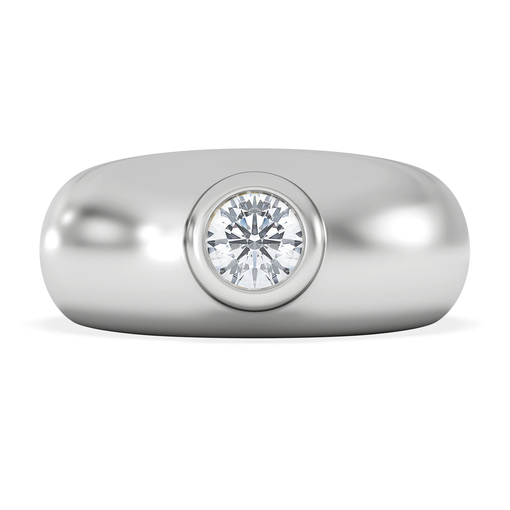 Men's Lab Diamond Signet Ring 0.50ct in 925 Silver H/SI - Image 3
