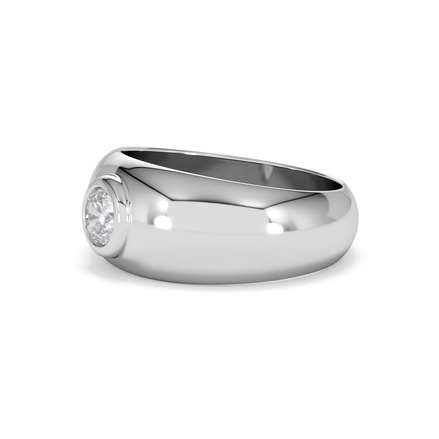 Men's Lab Diamond Signet Ring 0.50ct in 925 Silver H/SI - Image 77