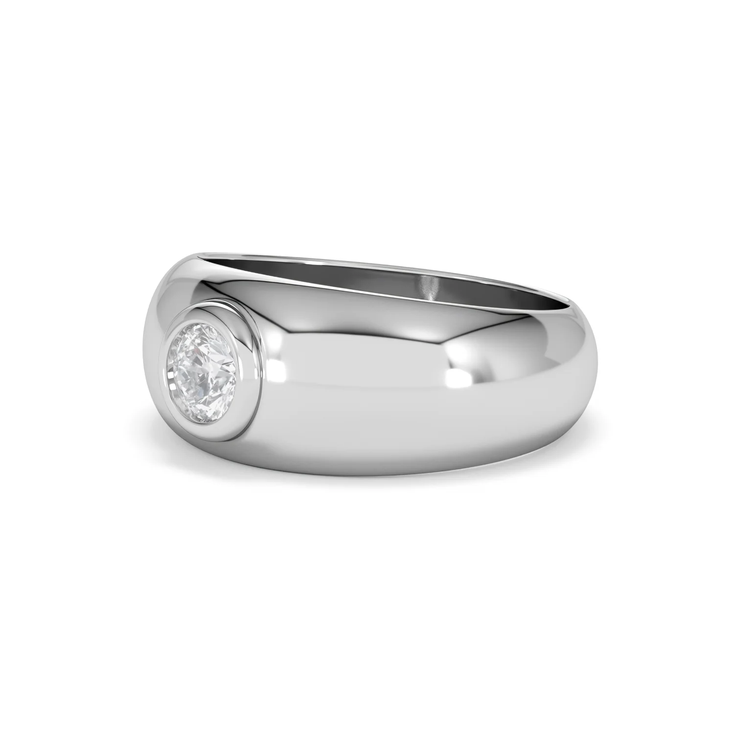 Men's Lab Diamond Signet Ring 0.50ct in 925 Silver H/SI - Image 80