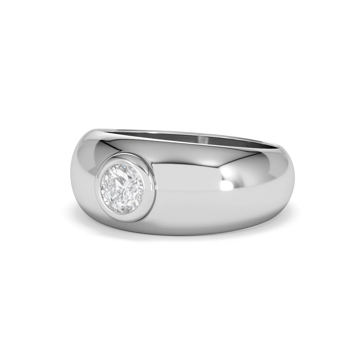 Men's Lab Diamond Signet Ring 0.50ct in 925 Silver H/SI - Image 83