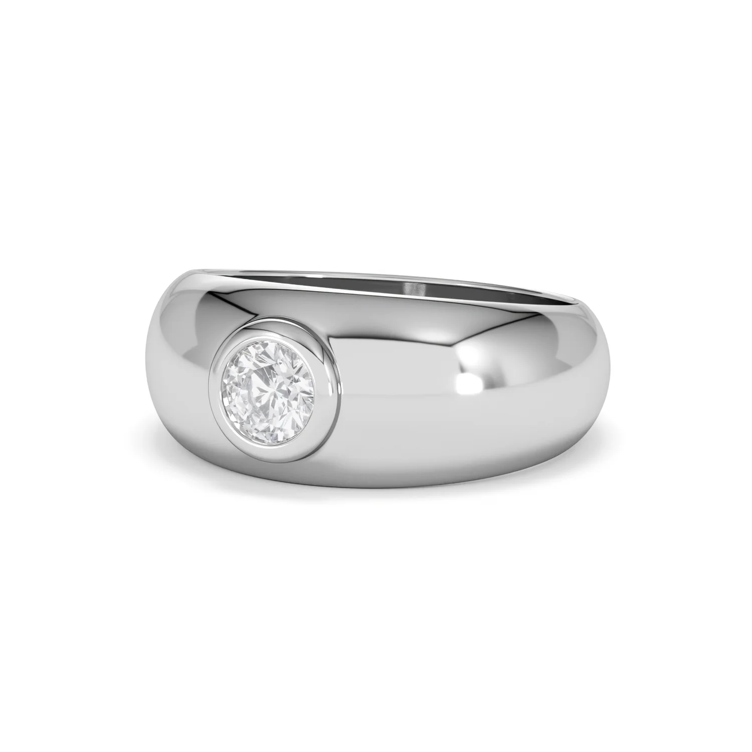 Men's Lab Diamond Signet Ring 0.50ct in 925 Silver H/SI - Image 84