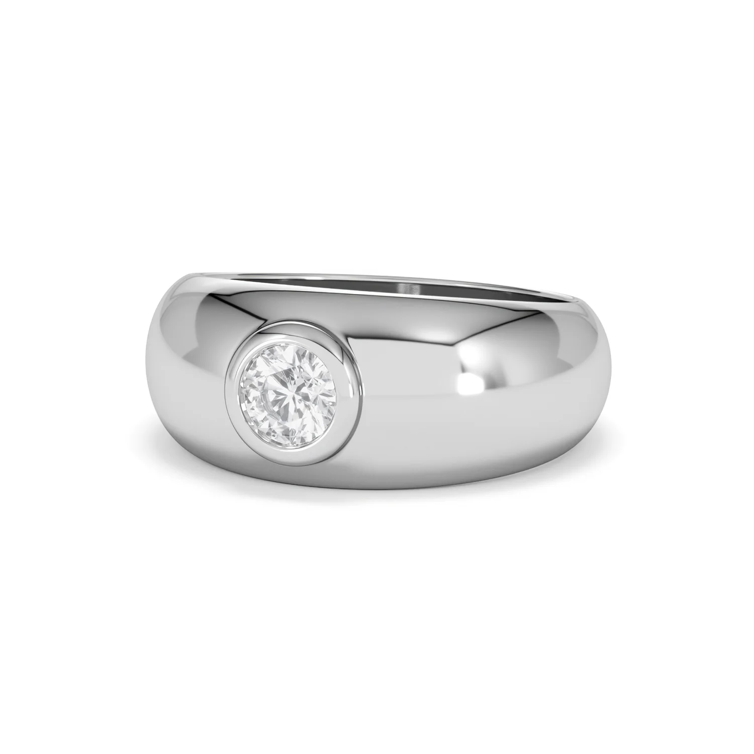 Men's Lab Diamond Signet Ring 0.50ct in 925 Silver H/SI - Image 85