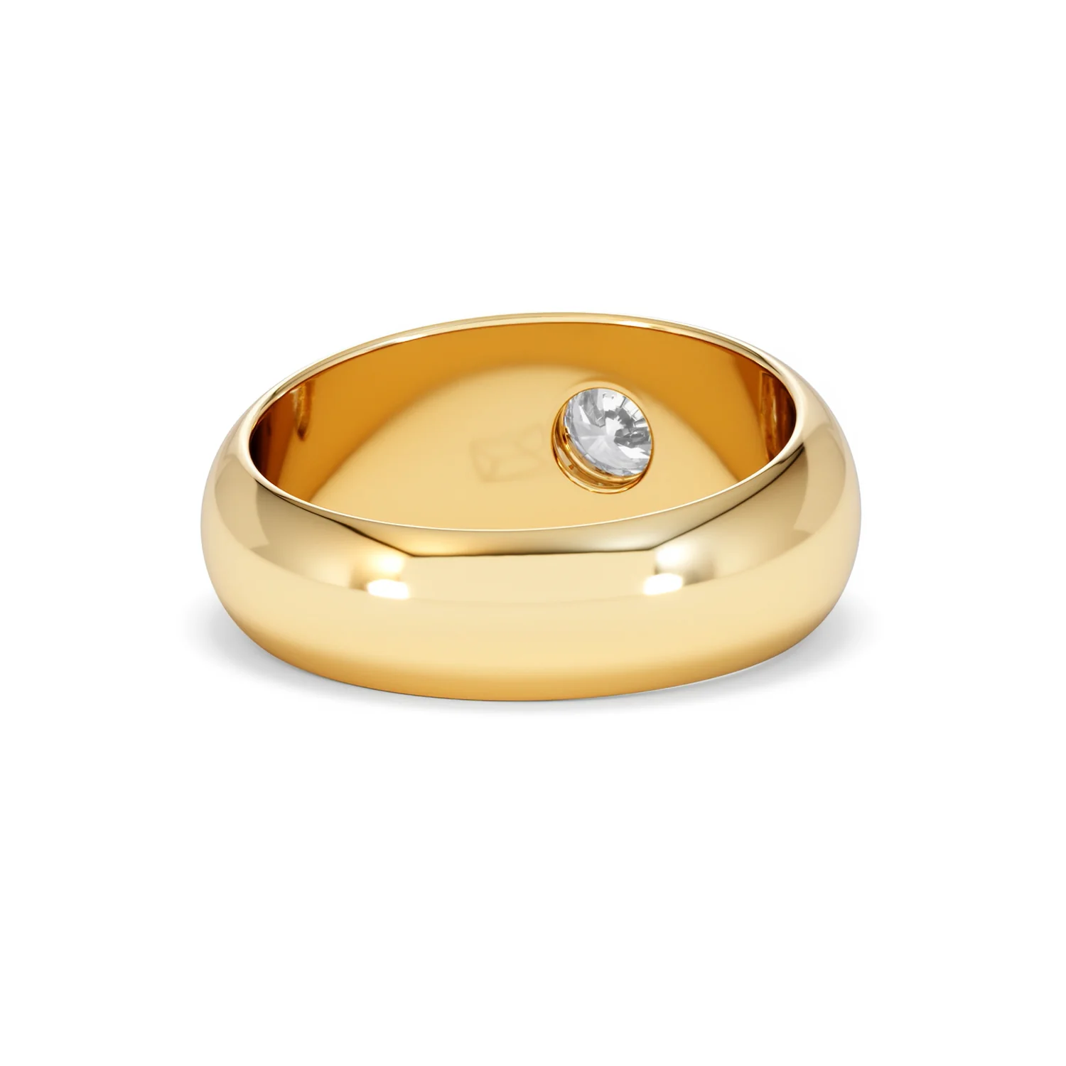Men's Lab Diamond Signet Ring 0.50ct in18K Gold Vermeil H/SI - Image 46