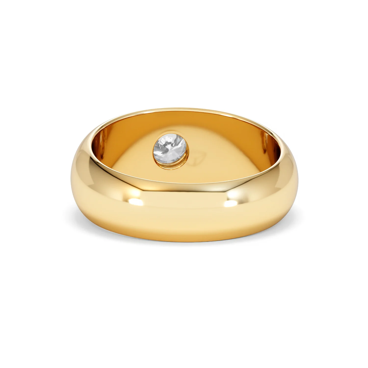 Men's Lab Diamond Signet Ring 0.50ct in18K Gold Vermeil H/SI - Image 52