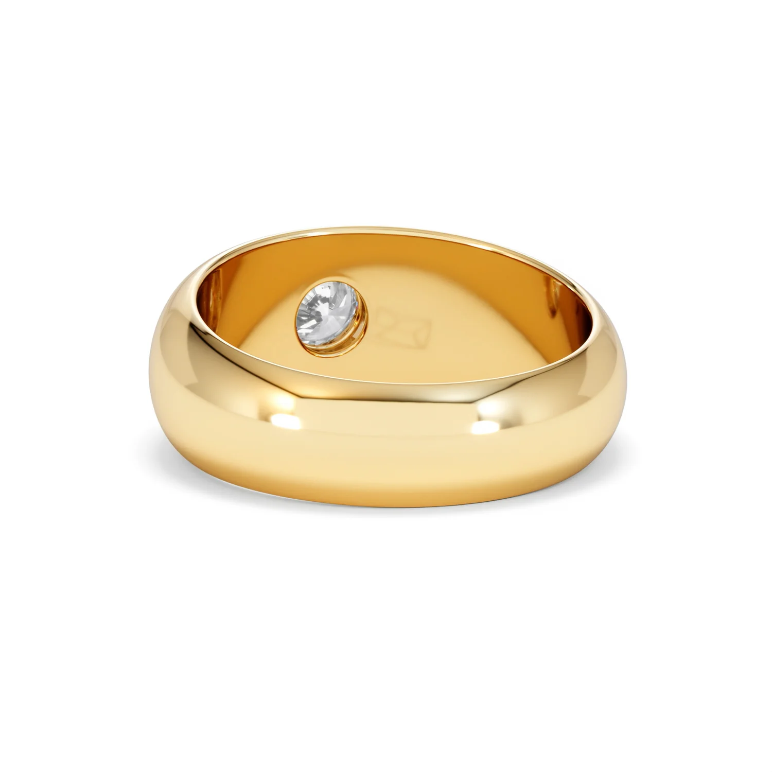 Men's Lab Diamond Signet Ring 0.50ct in18K Gold Vermeil H/SI - Image 54