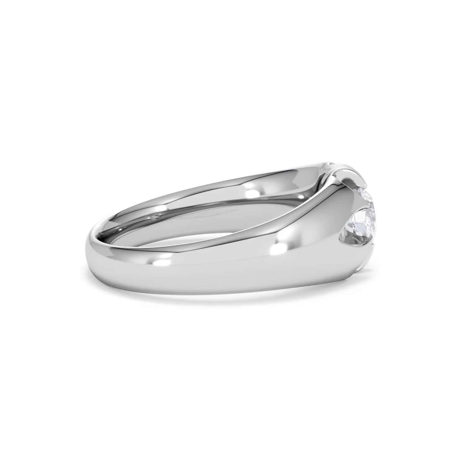 Men's Lab Diamond Signet Ring 0.50ct Round Cut in 925 Silver - Image 28